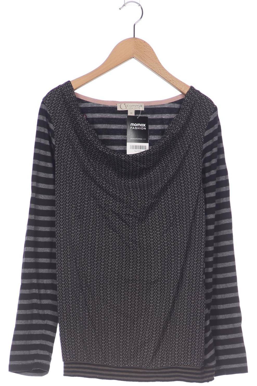 

Comma Damen Langarmshirt, schwarz, Gr. 38