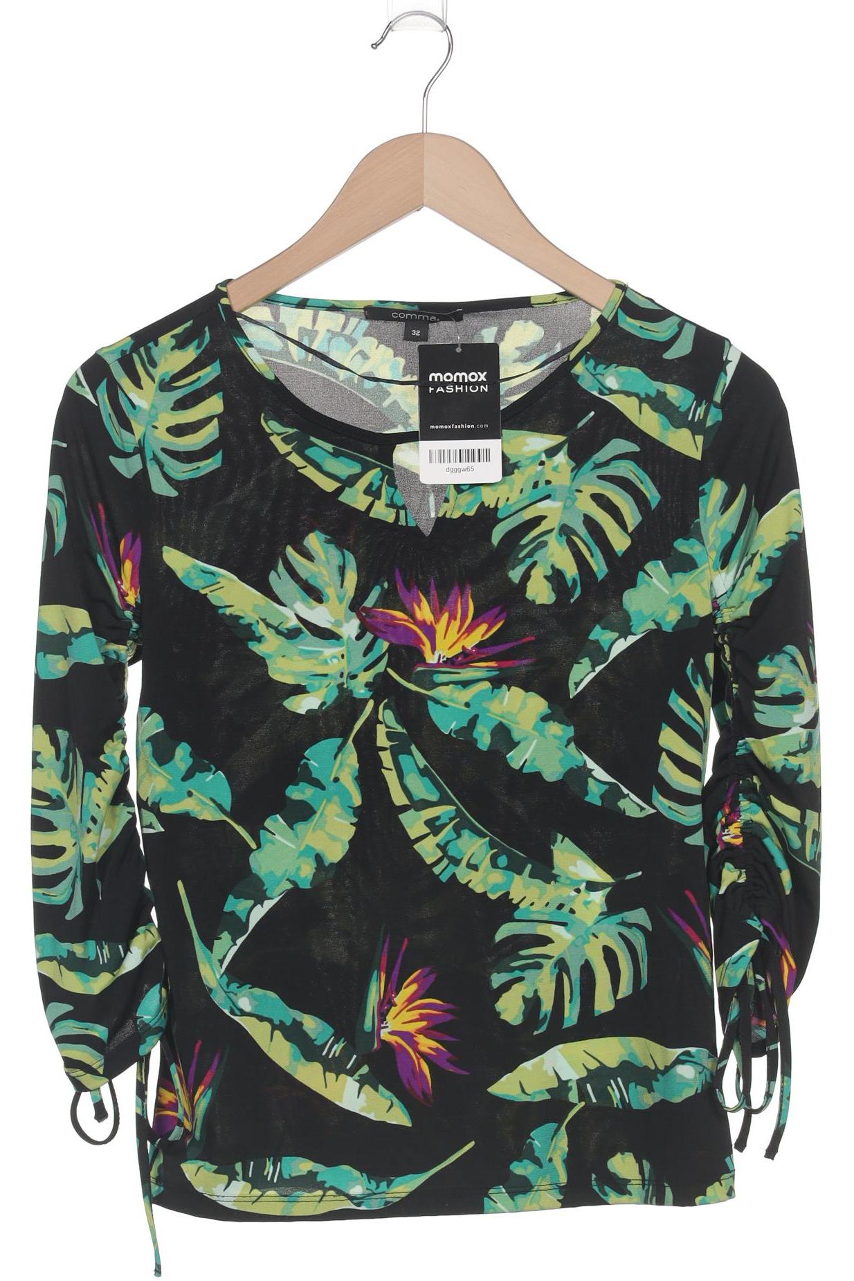 

Comma Damen Langarmshirt, schwarz, Gr. 32