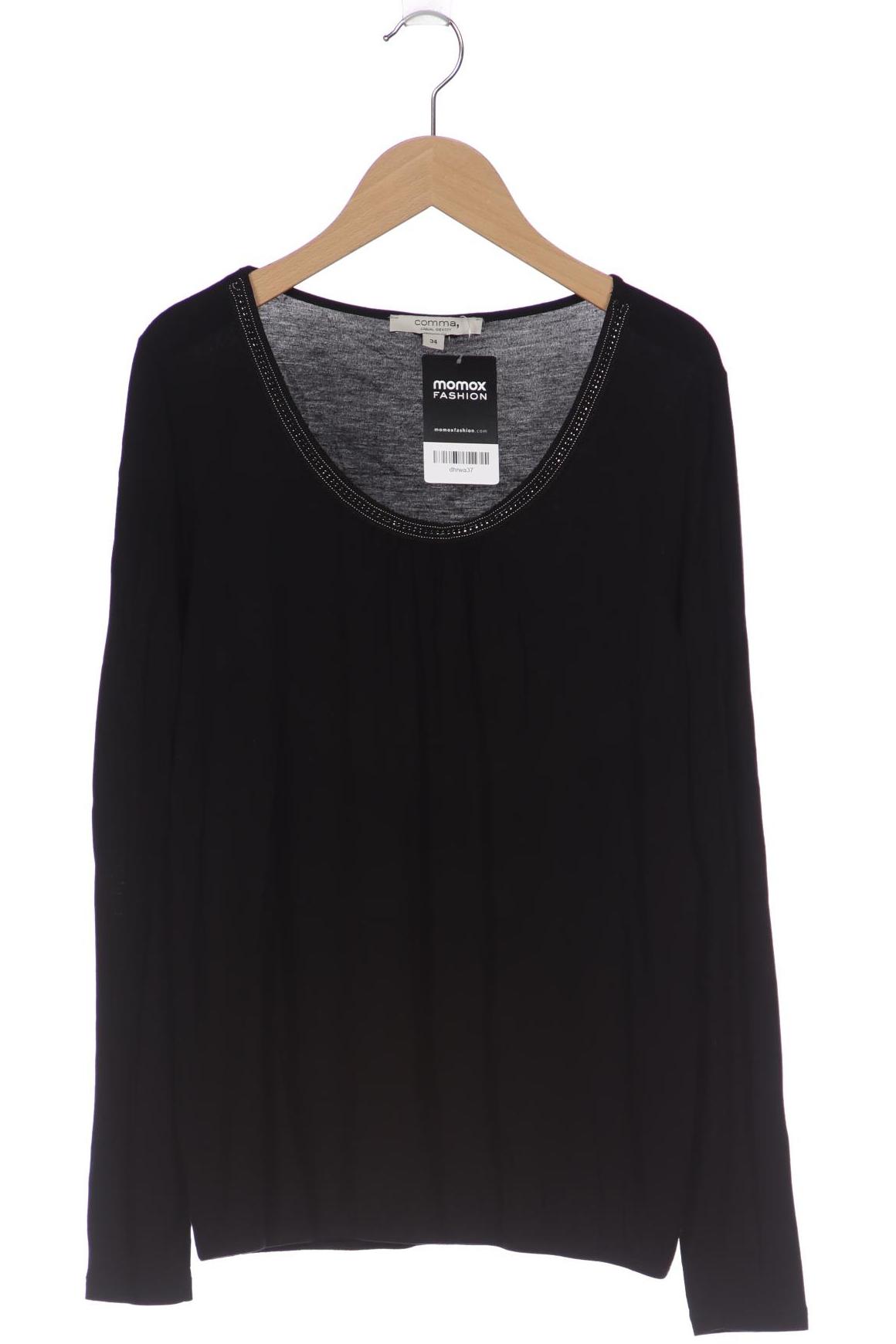 

Comma Damen Langarmshirt, schwarz