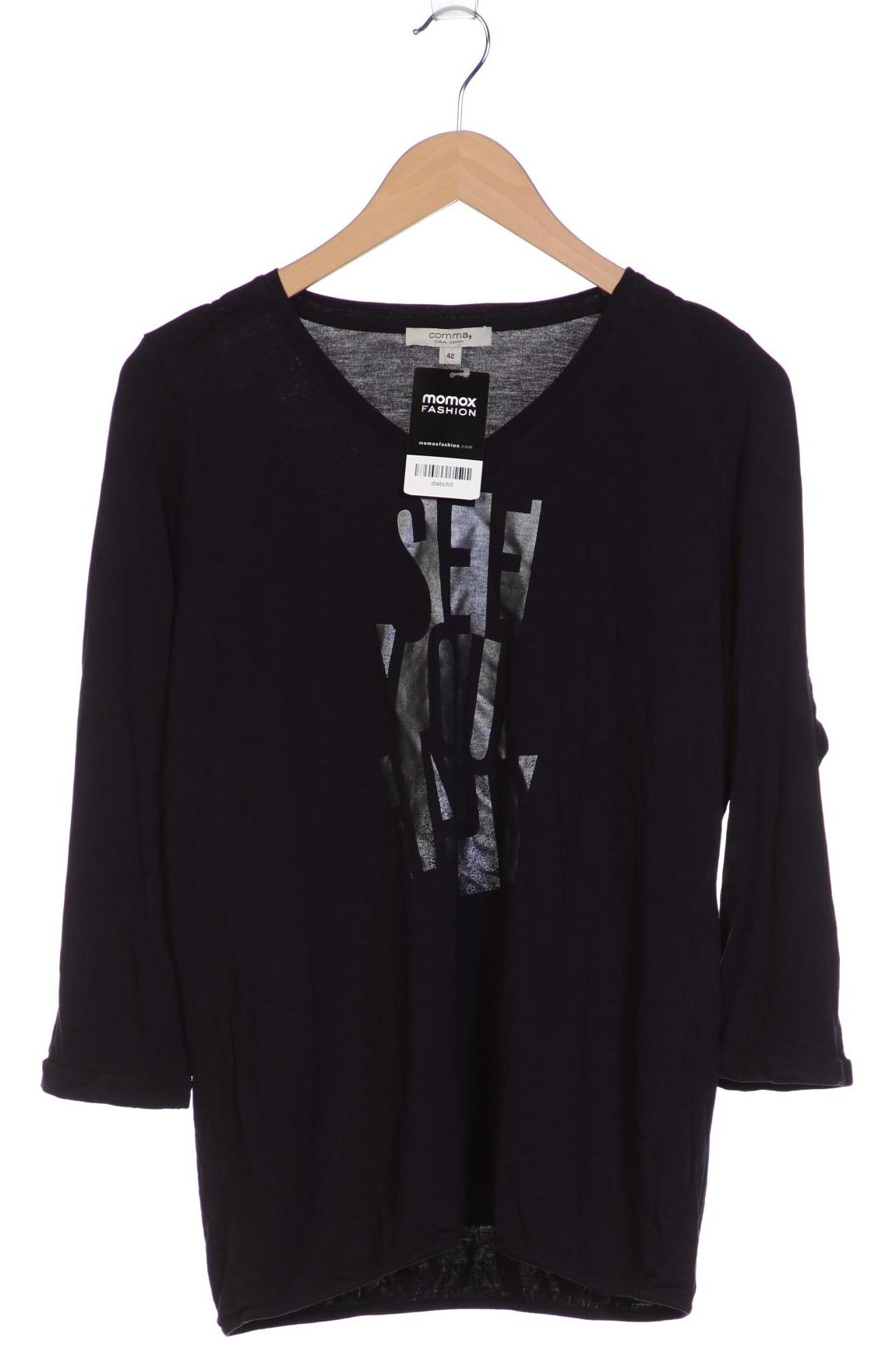 

Comma Damen Langarmshirt, marineblau, Gr. 42