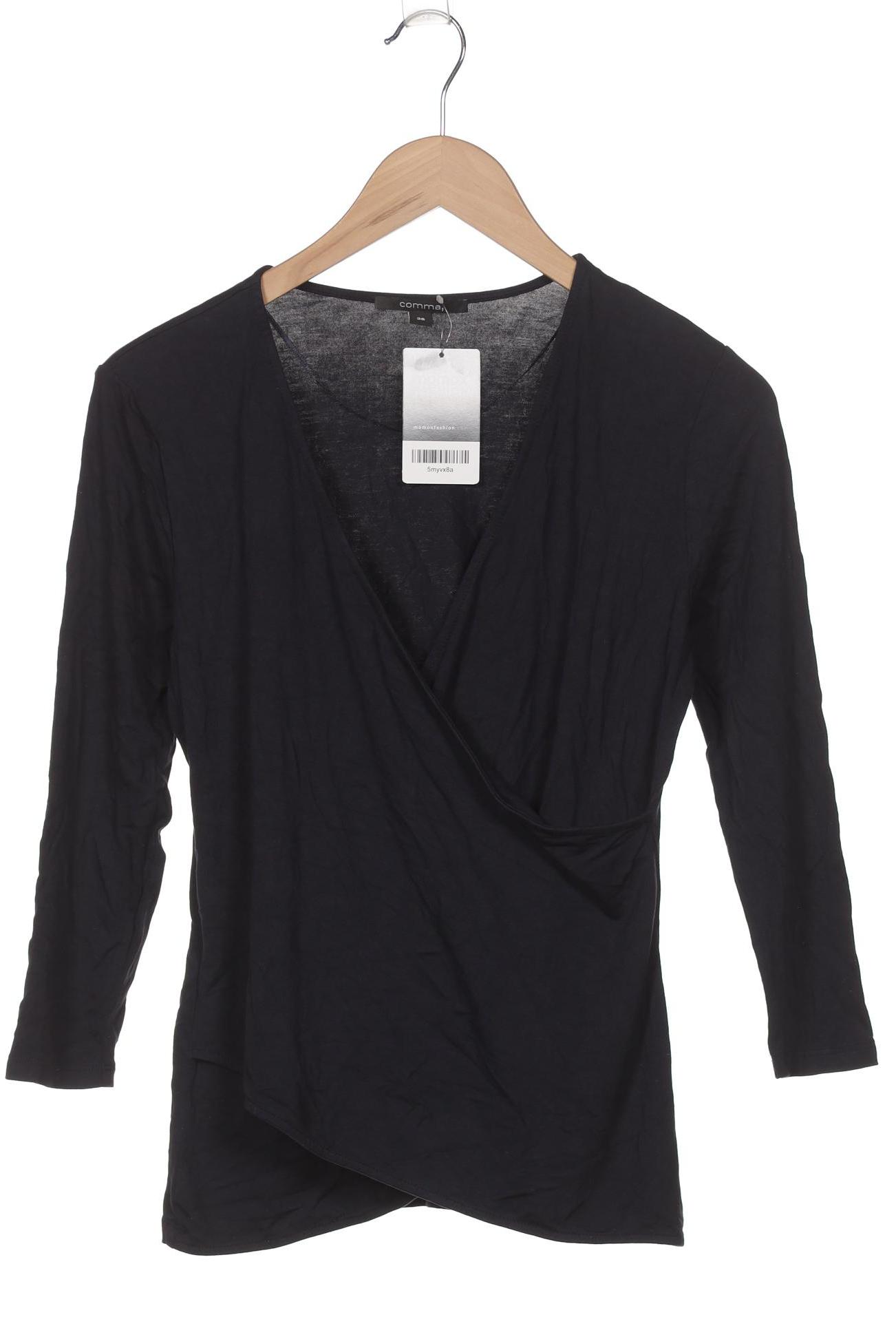 

Comma Damen Langarmshirt, marineblau, Gr. 36