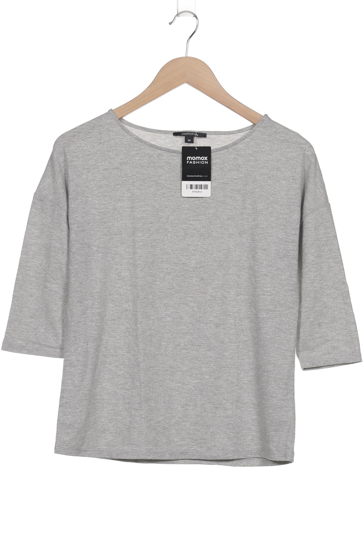 

Comma Damen Langarmshirt, grau, Gr. 34
