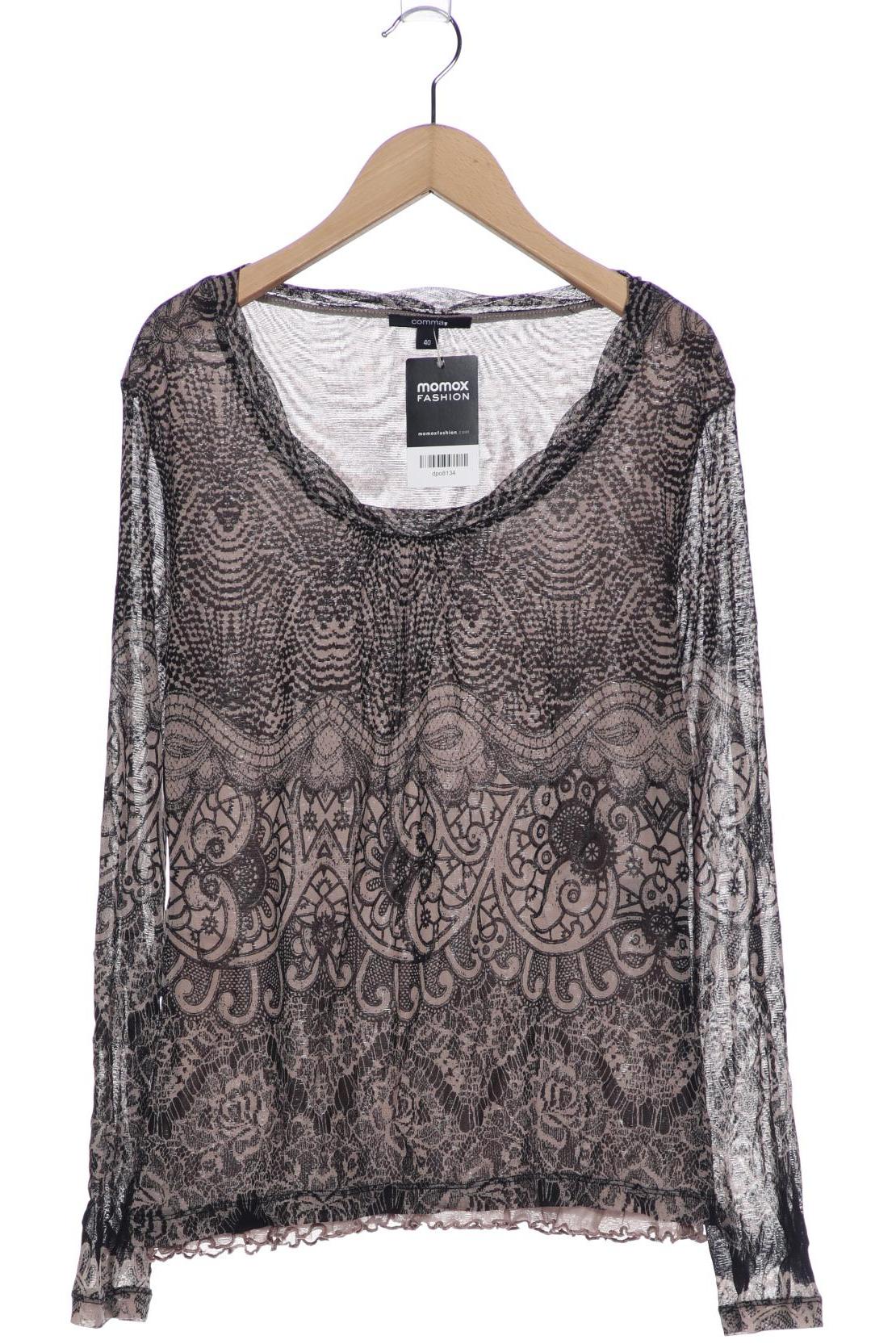 

Comma Damen Langarmshirt, braun, Gr. 40