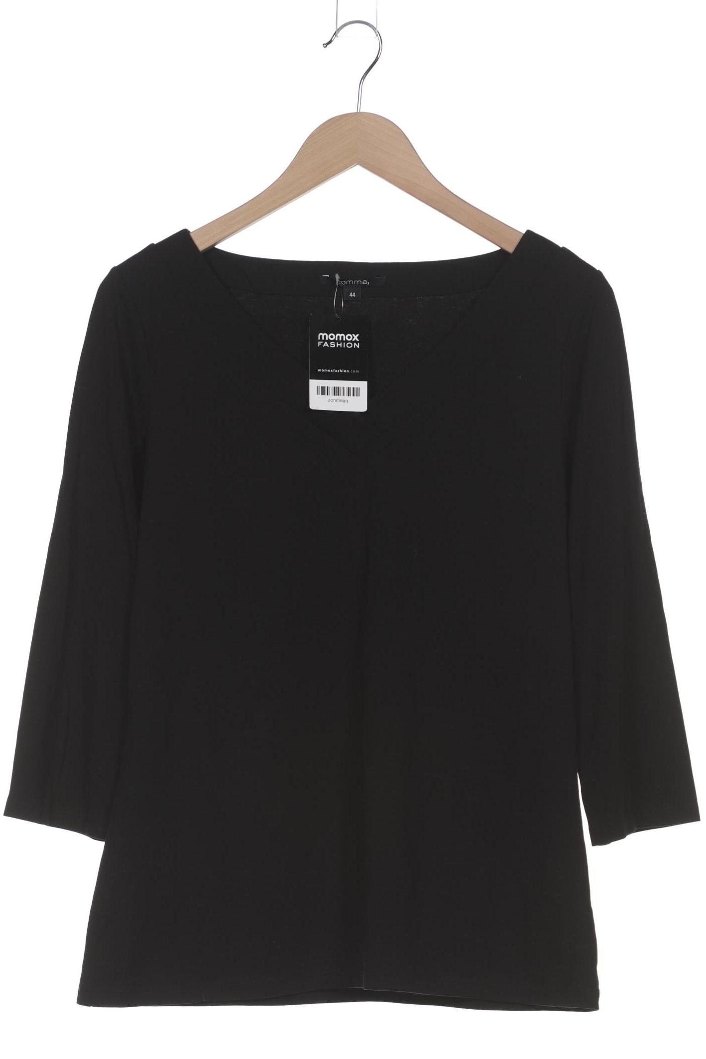 

Comma Damen Langarmshirt, schwarz, Gr. 44