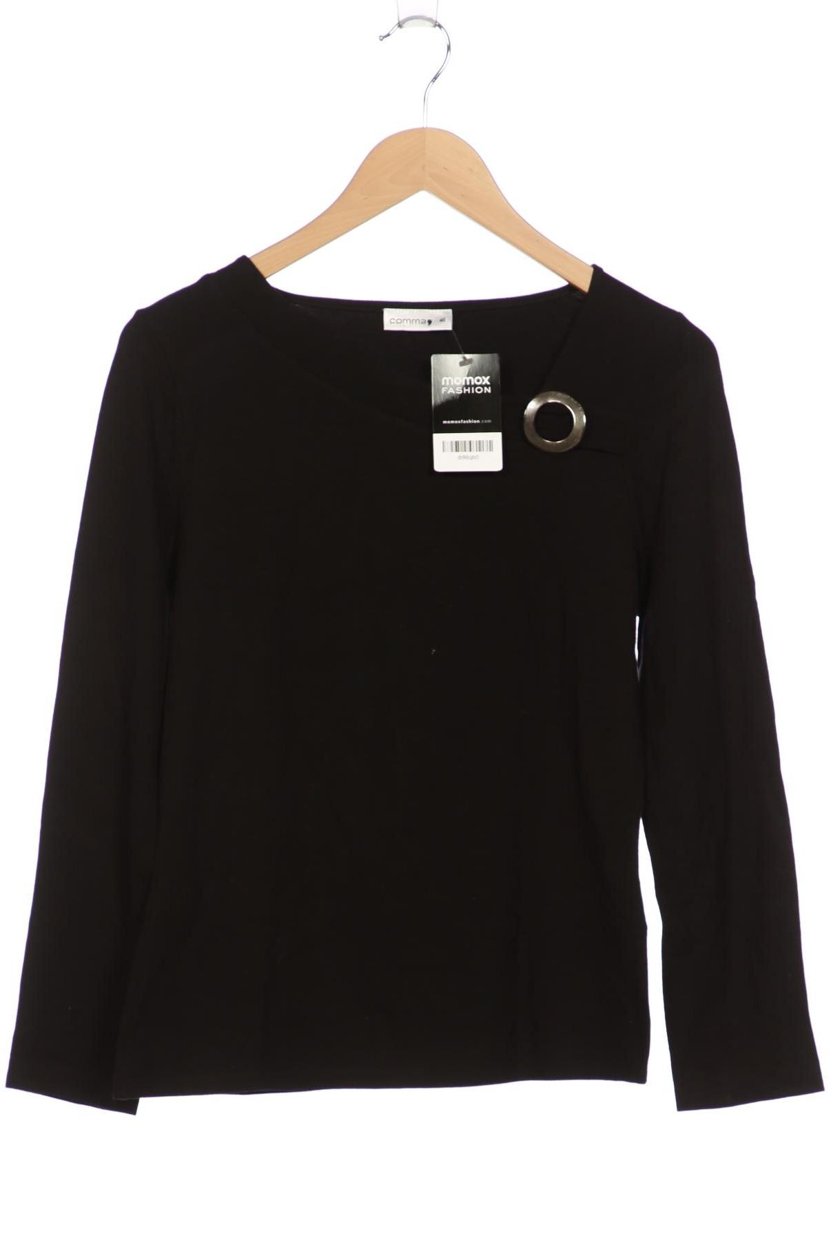 

Comma Damen Langarmshirt, schwarz, Gr. 40