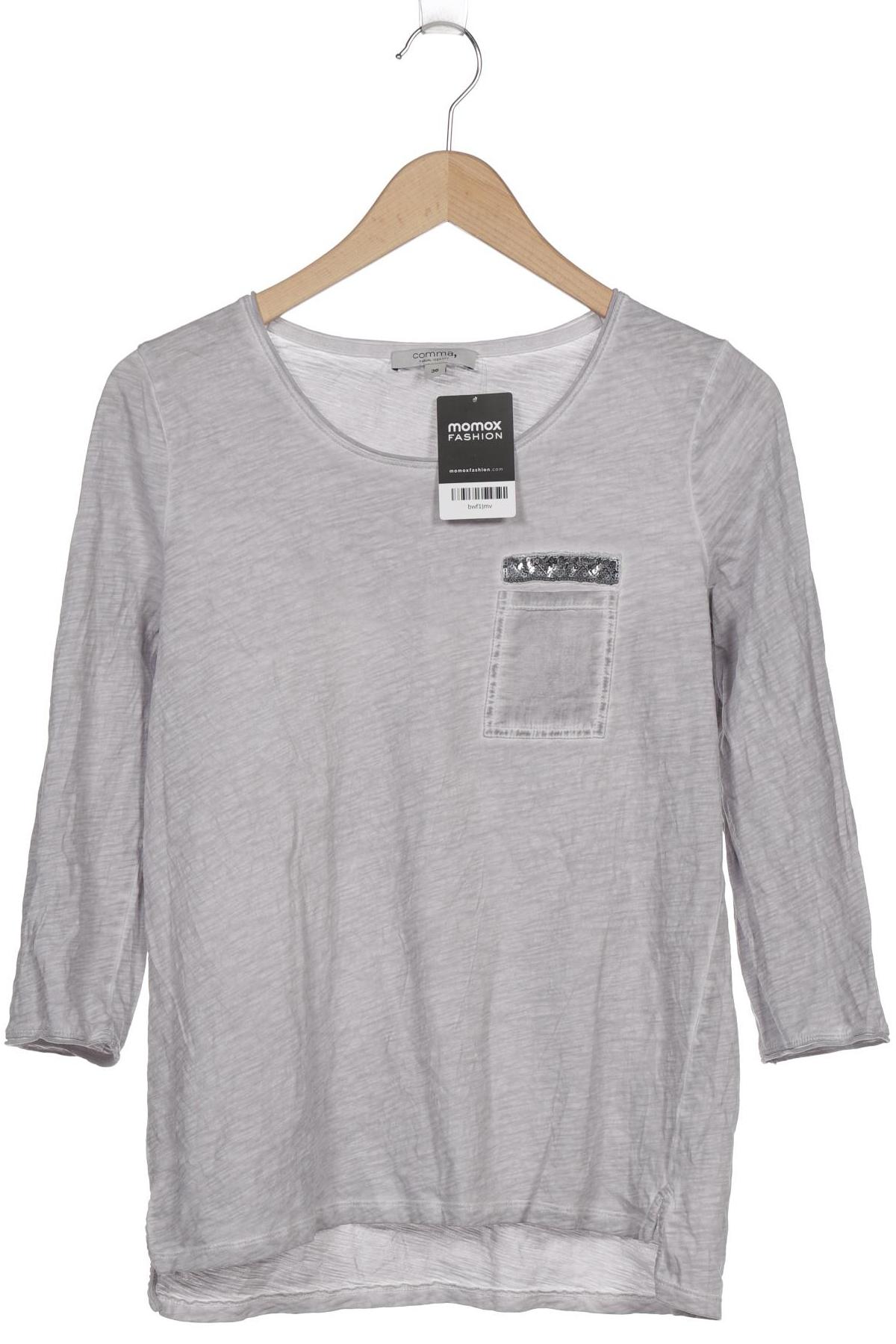 

Comma Damen Langarmshirt, grau, Gr. 36