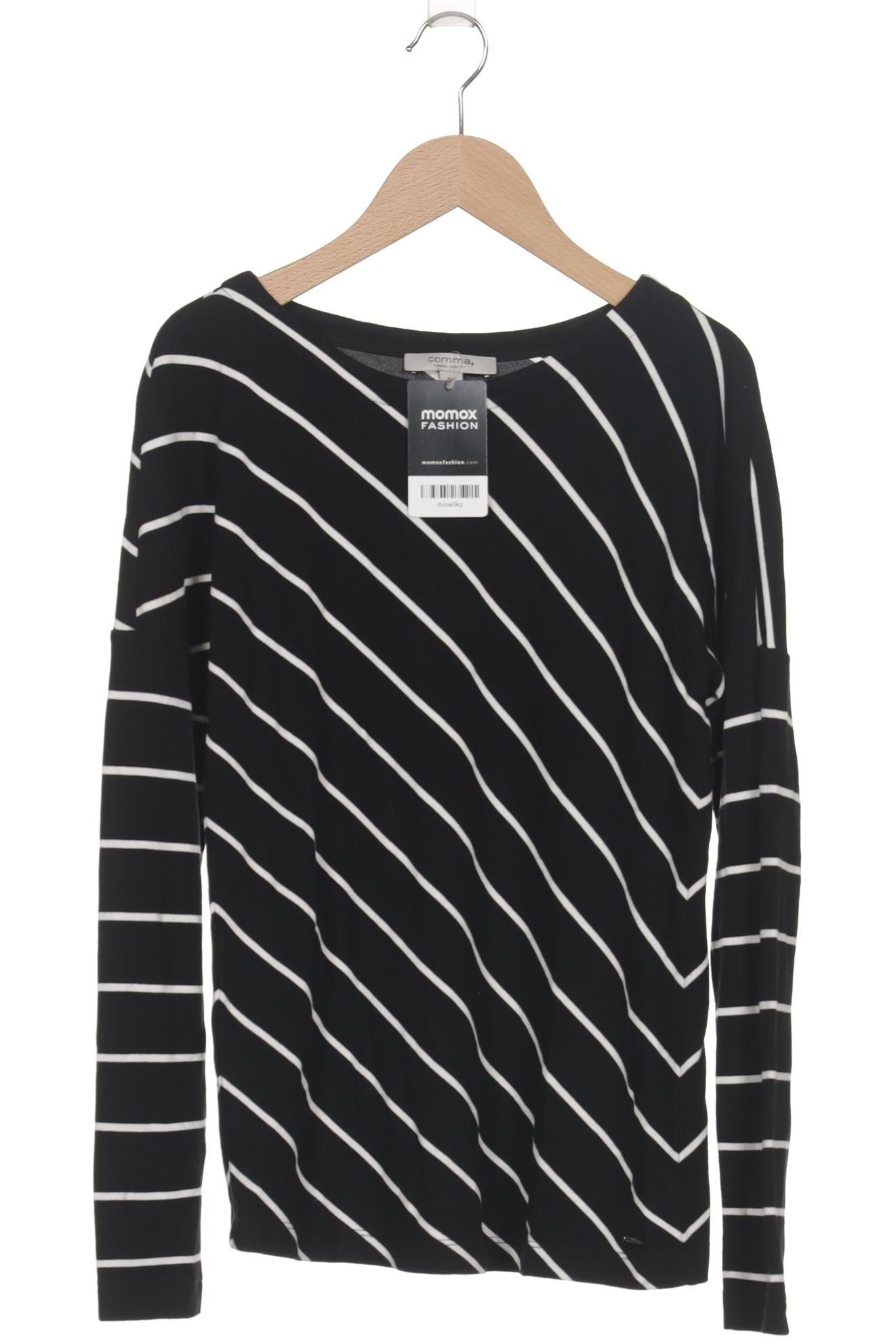 

Comma Damen Langarmshirt, schwarz, Gr. 34