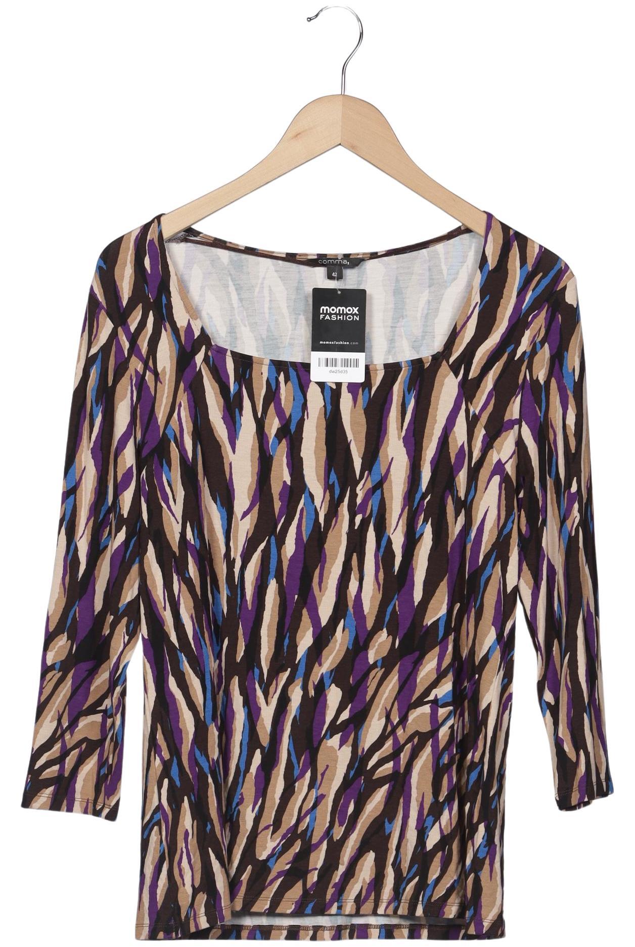 

Comma Damen Langarmshirt, mehrfarbig, Gr. 42