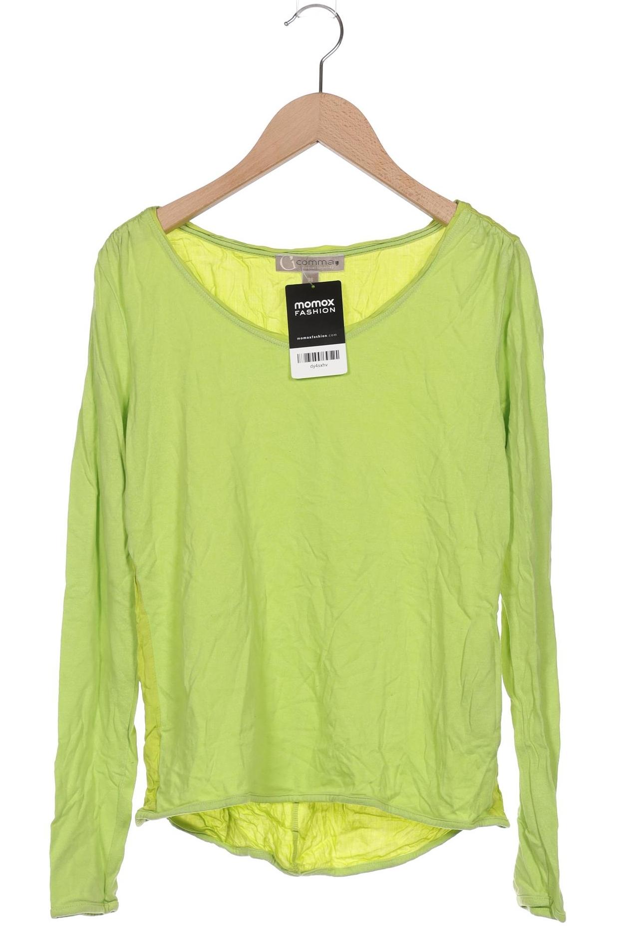

Comma Damen Langarmshirt, hellgrün, Gr. 36