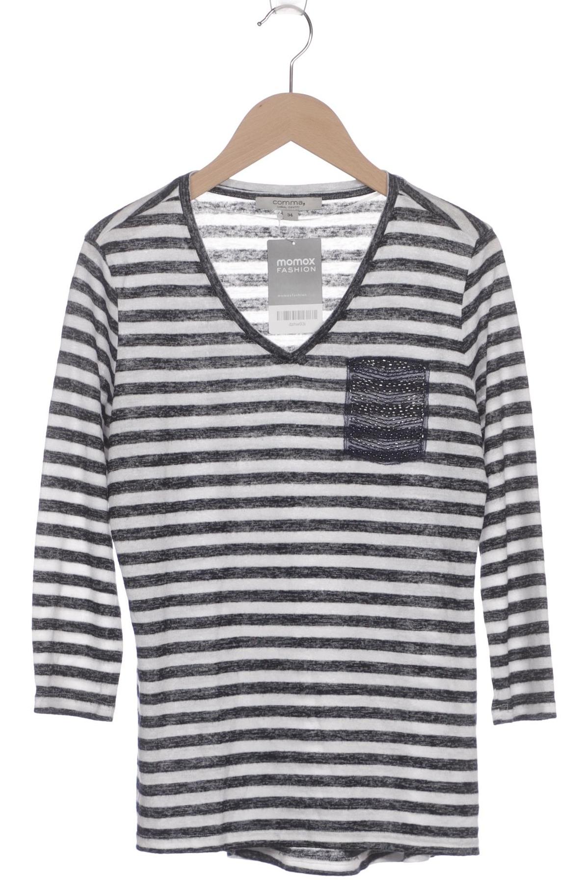

Comma Damen Langarmshirt, schwarz, Gr. 34