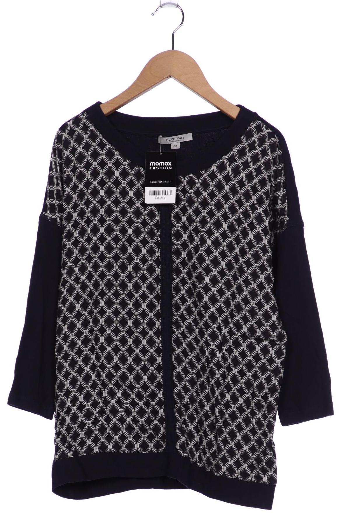 

Comma Damen Langarmshirt, marineblau, Gr. 38