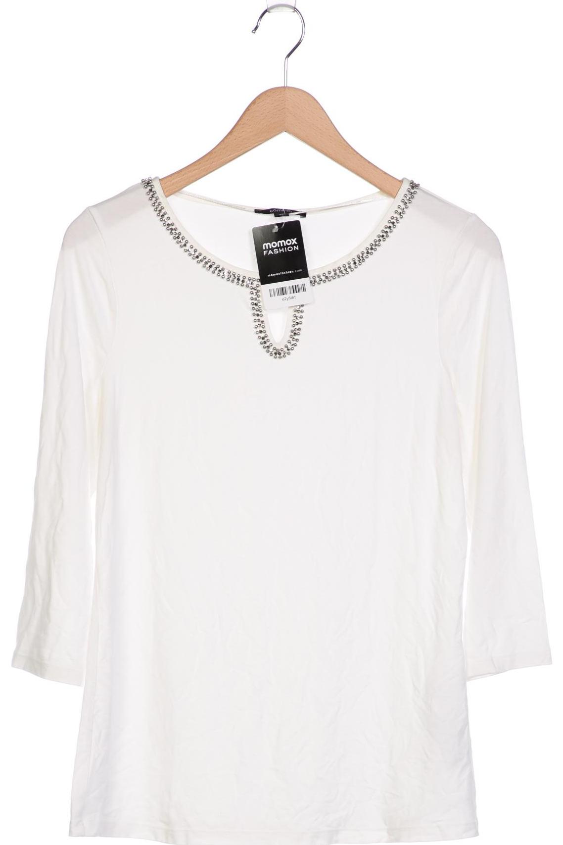 

Comma Damen Langarmshirt, weiß, Gr. 40