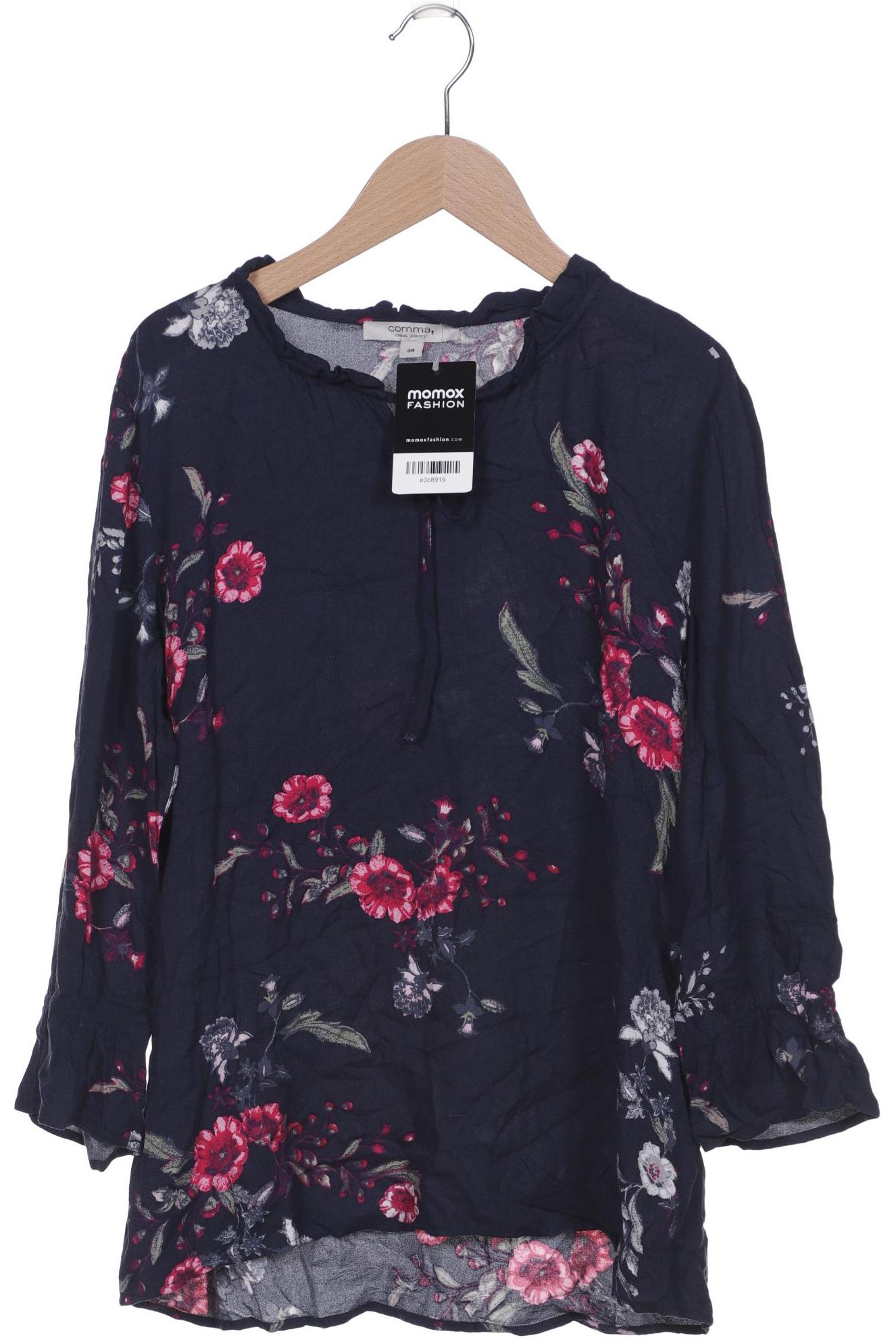

Comma Damen Langarmshirt, marineblau, Gr. 38