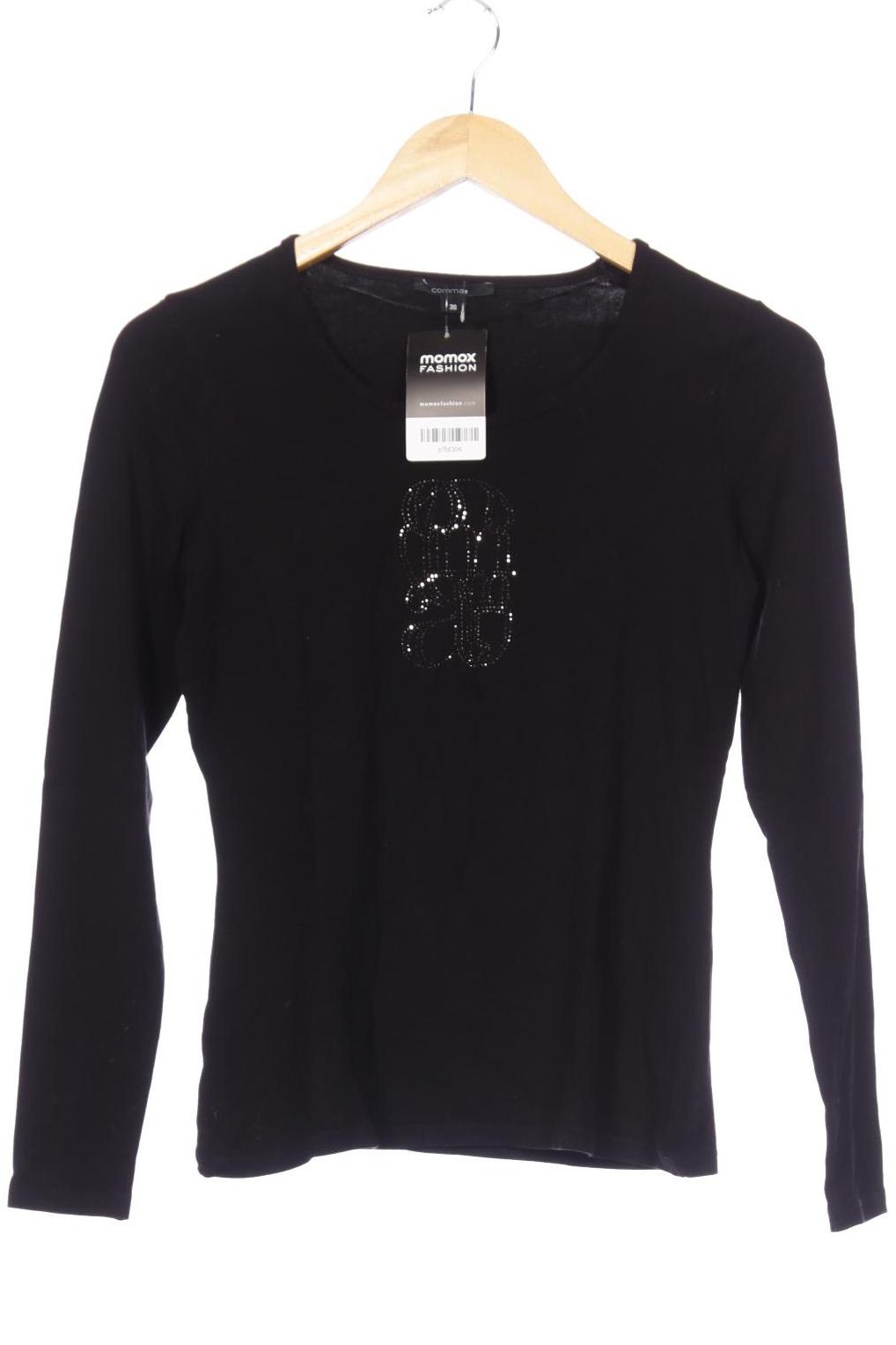 

Comma Damen Langarmshirt, schwarz, Gr. 36