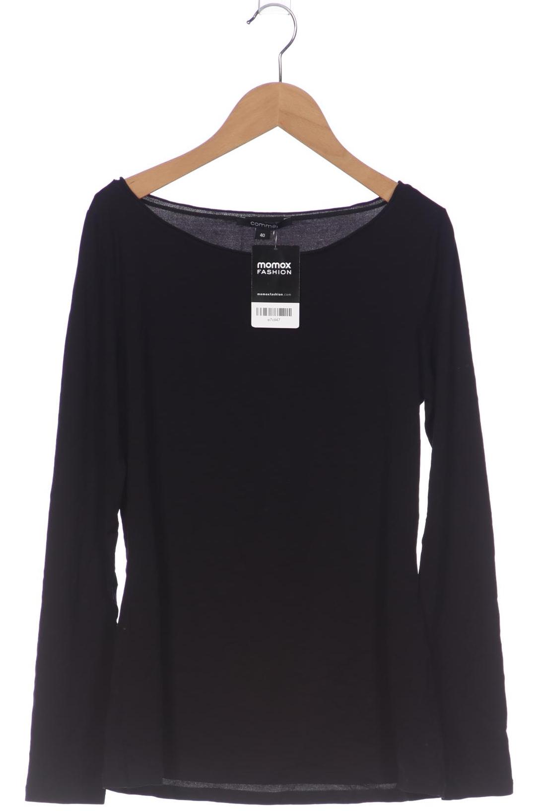 

Comma Damen Langarmshirt, schwarz, Gr. 40