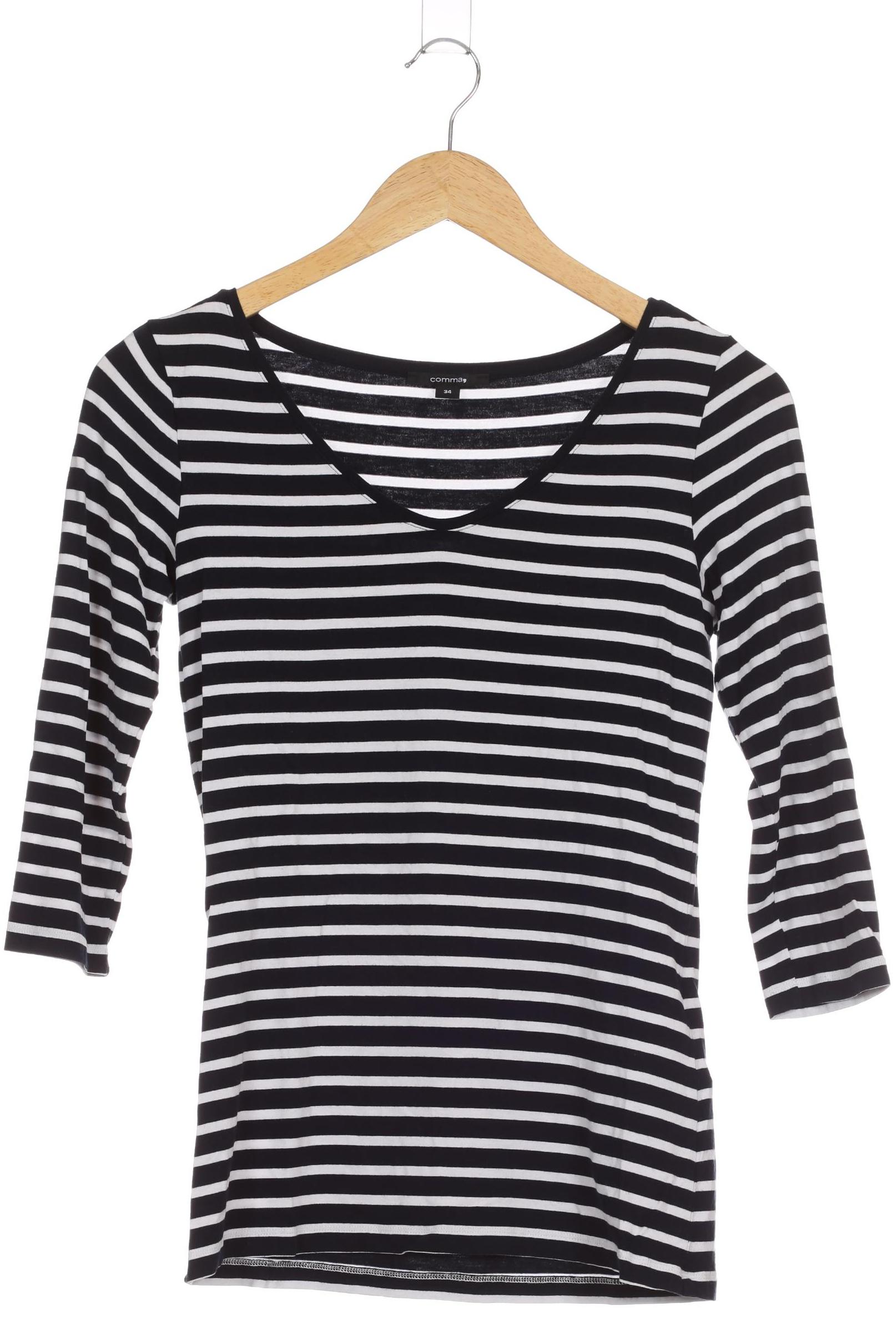

Comma Damen Langarmshirt, blau, Gr. 34