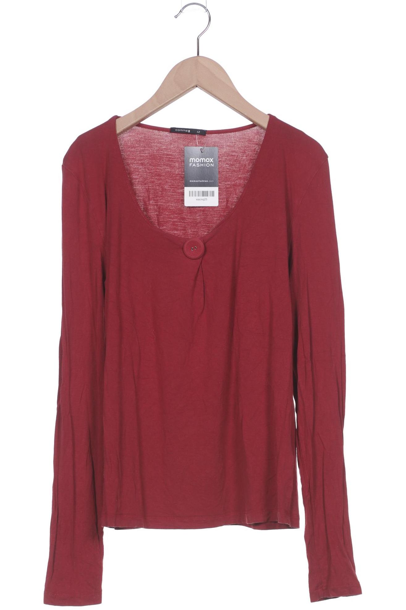 

Comma Damen Langarmshirt, bordeaux, Gr. 42