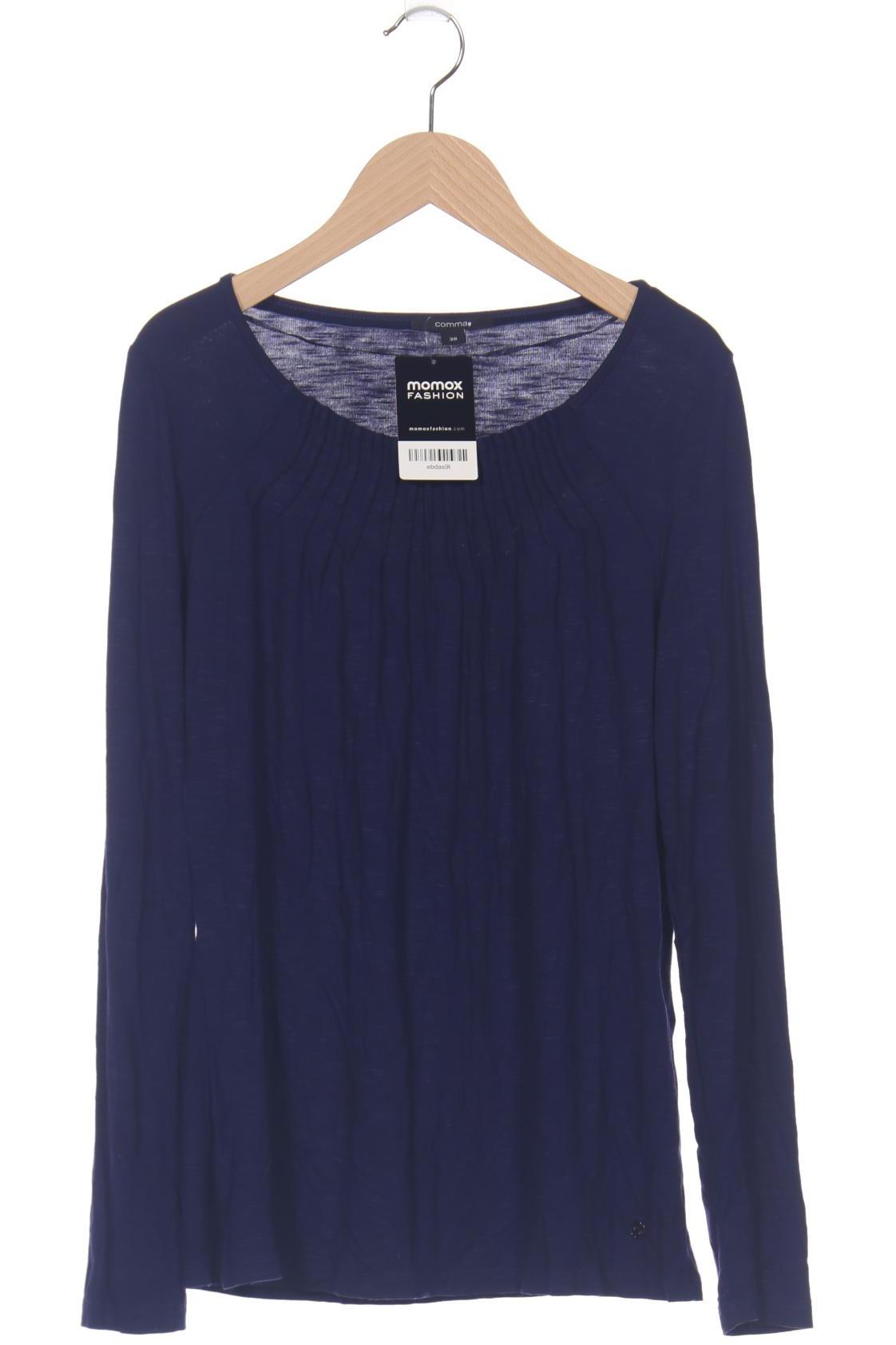 

Comma Damen Langarmshirt, marineblau, Gr. 38