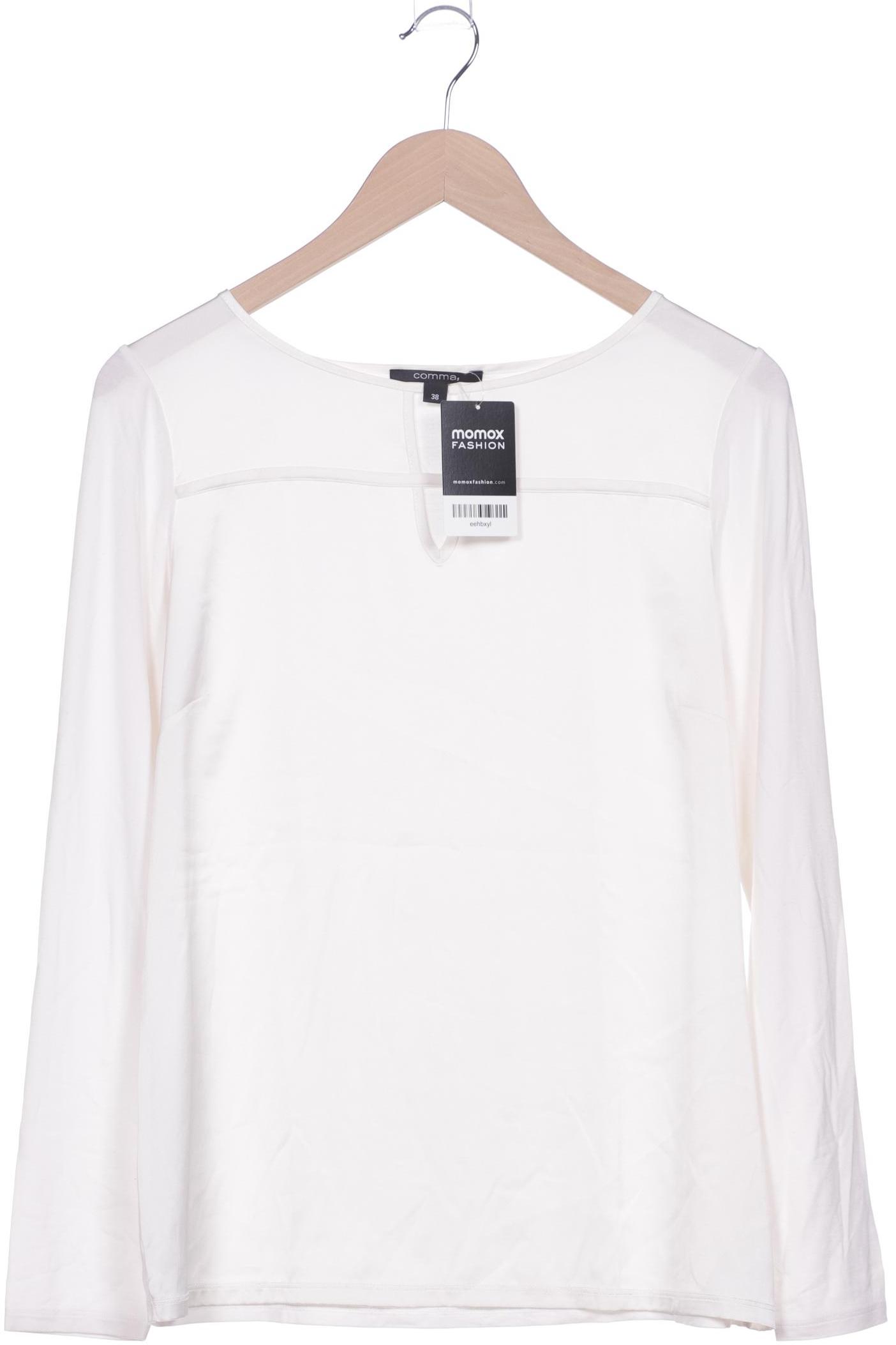 

Comma Damen Langarmshirt, cremeweiß, Gr. 38