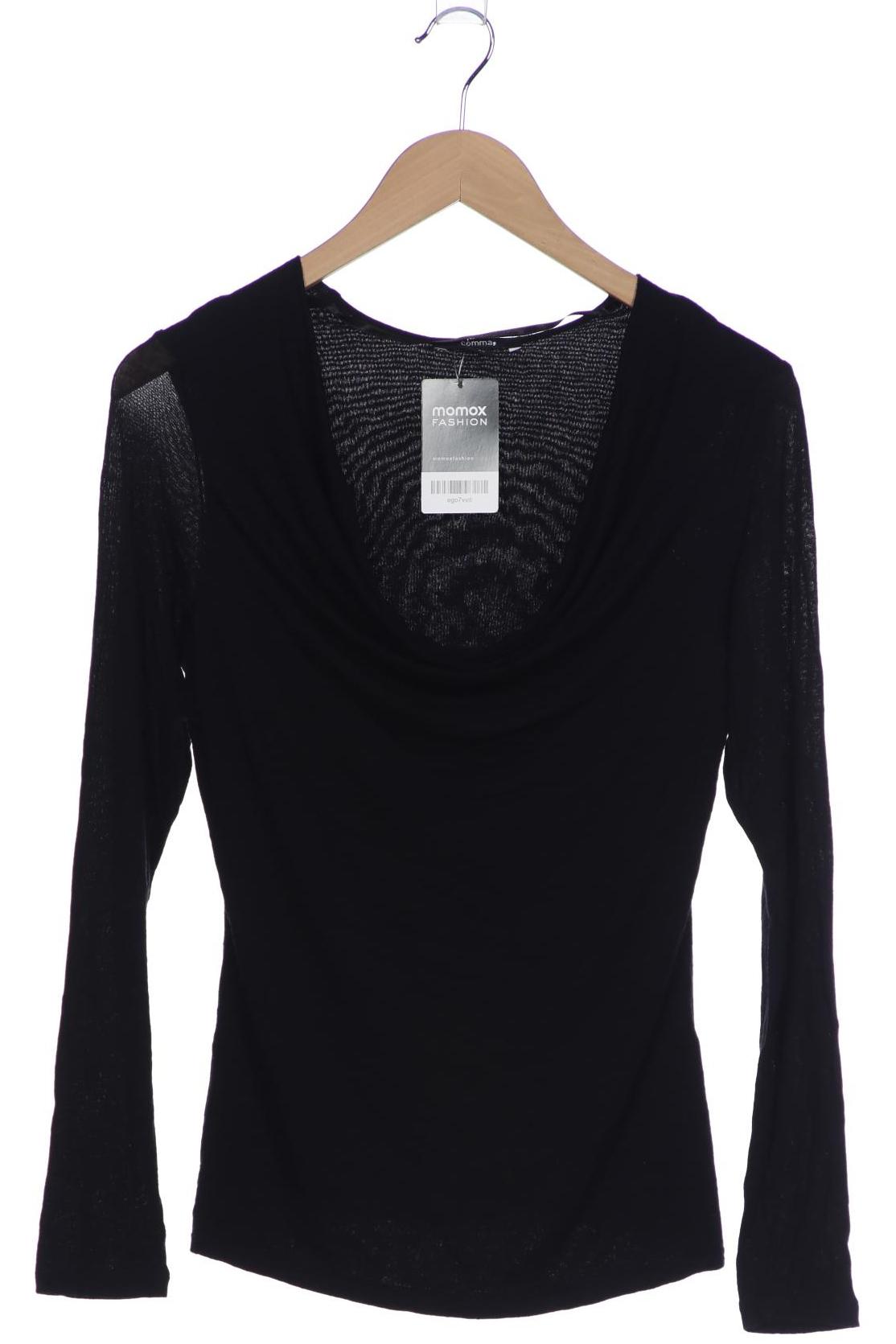 

Comma Damen Langarmshirt, schwarz, Gr. 36
