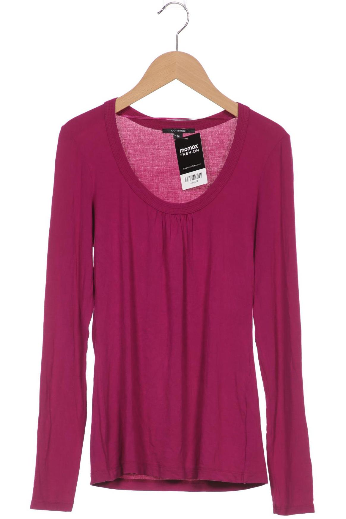 

Comma Damen Langarmshirt, pink, Gr. 34