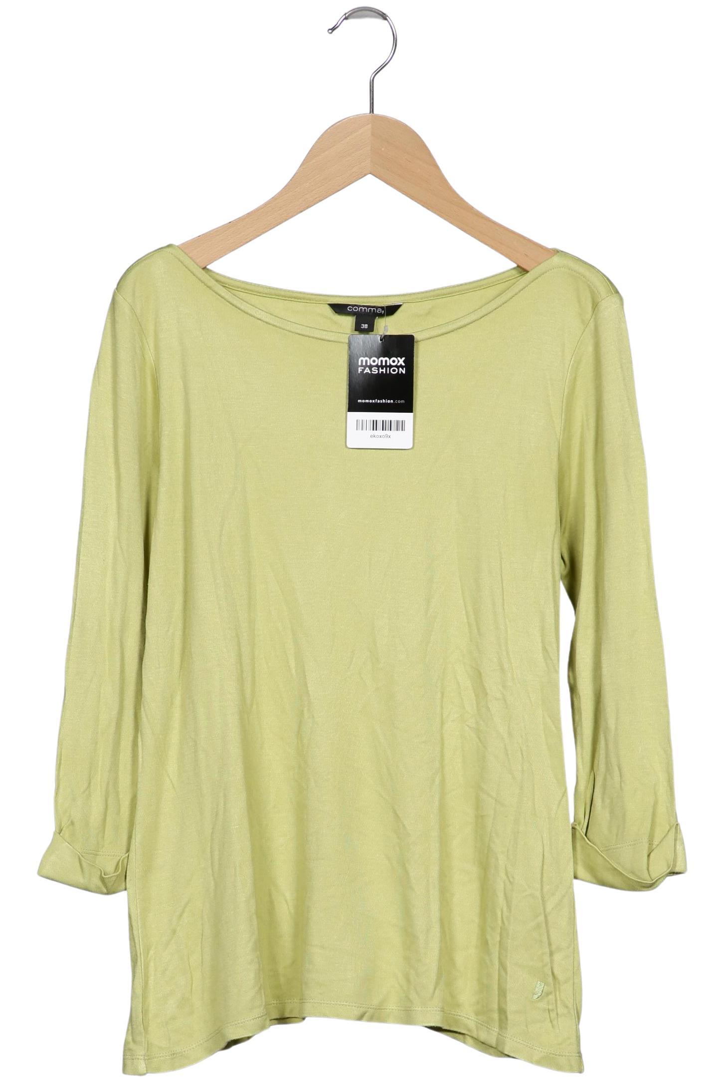 

Comma Damen Langarmshirt, hellgrün, Gr. 38