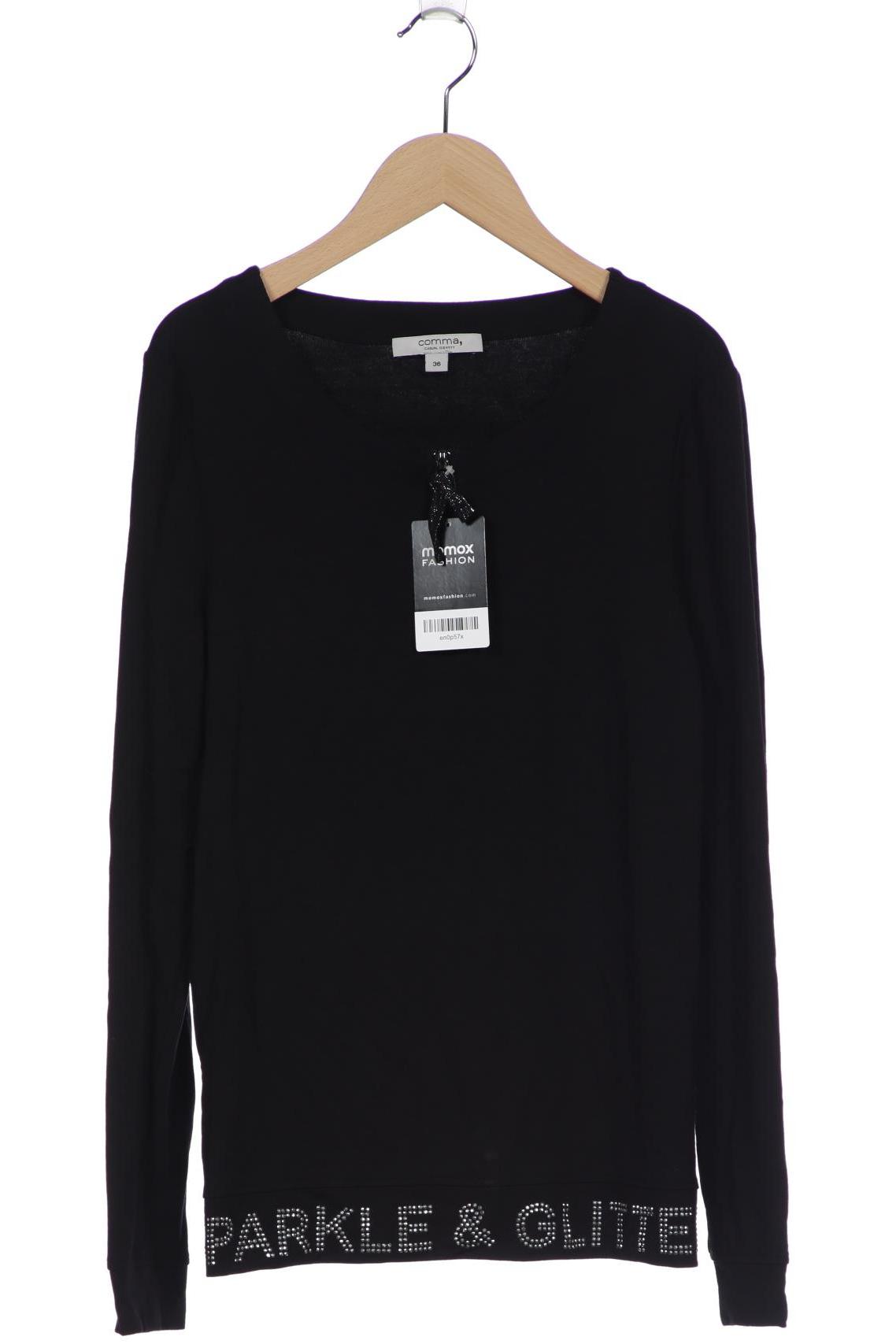 

Comma Damen Langarmshirt, schwarz