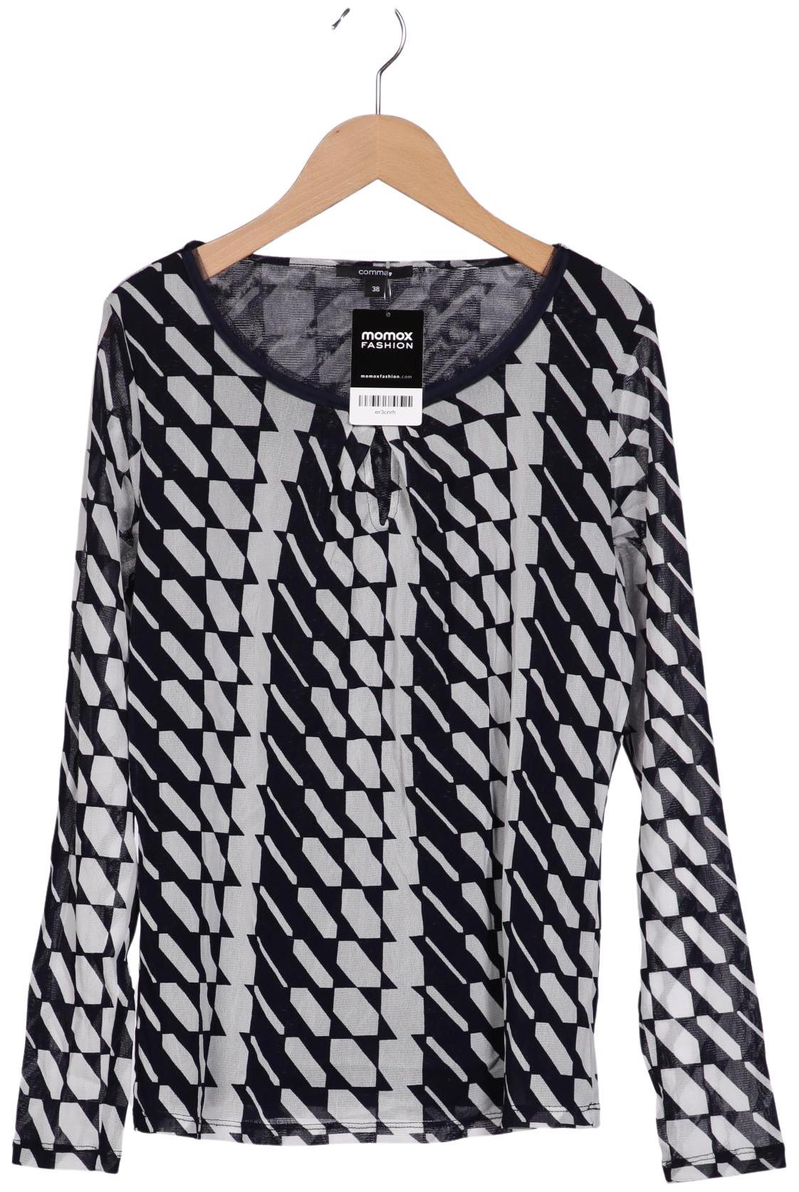 

Comma Damen Langarmshirt, mehrfarbig, Gr. 38
