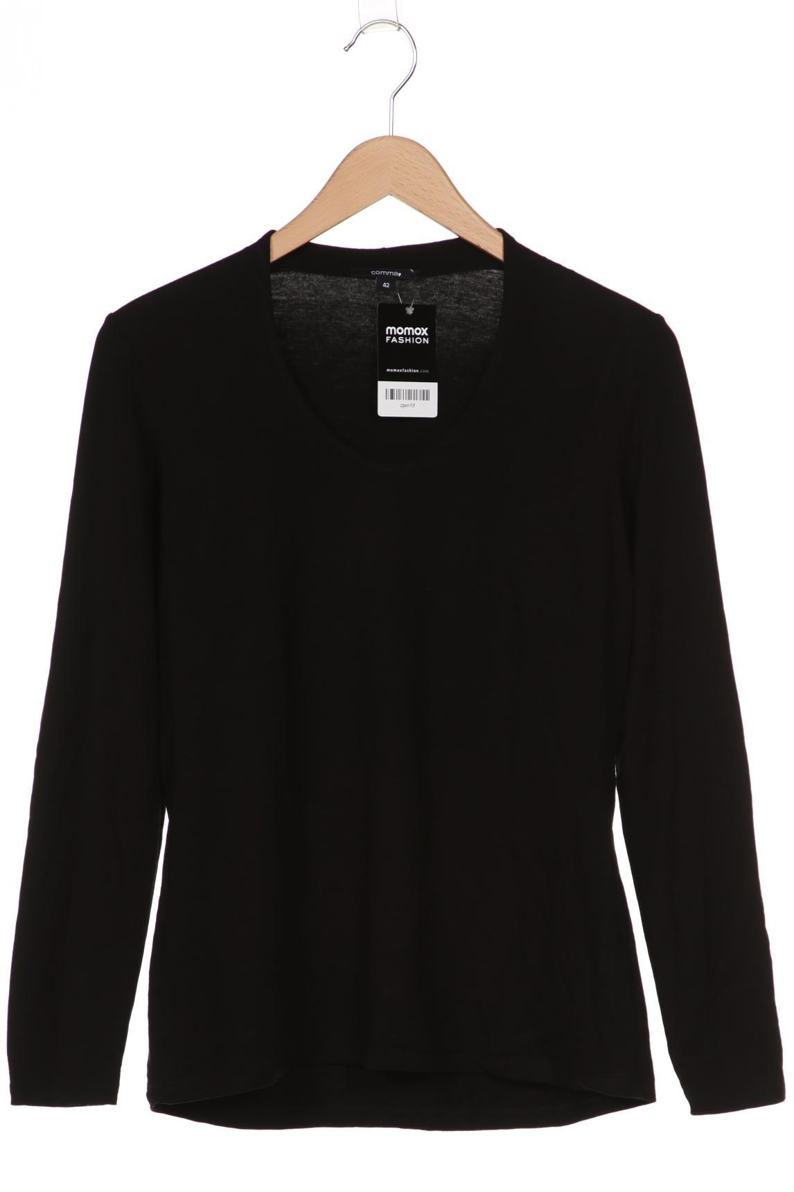 

Comma Damen Langarmshirt, schwarz, Gr. 42