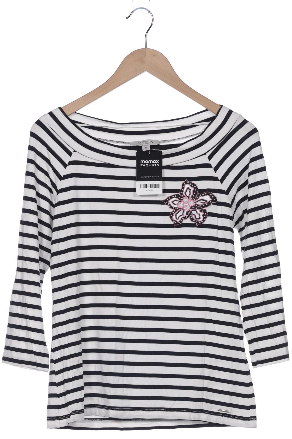 

Comma Damen Langarmshirt, weiß