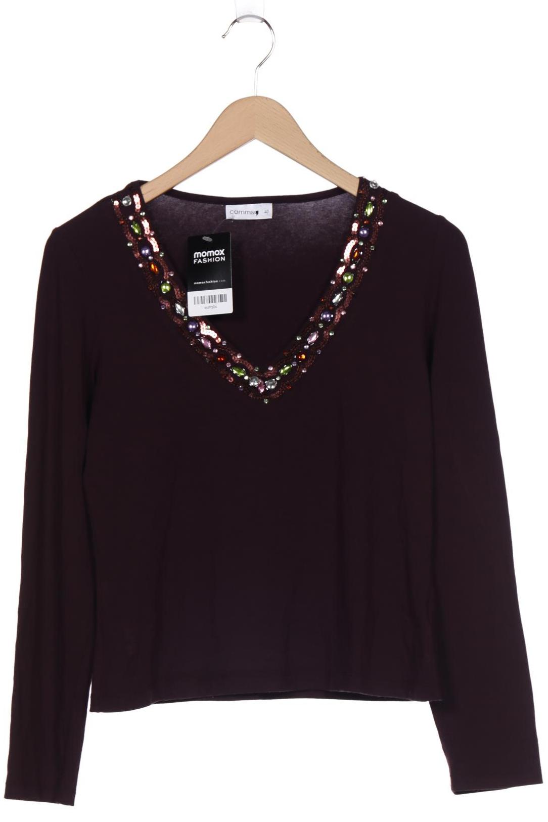 

Comma Damen Langarmshirt, bordeaux