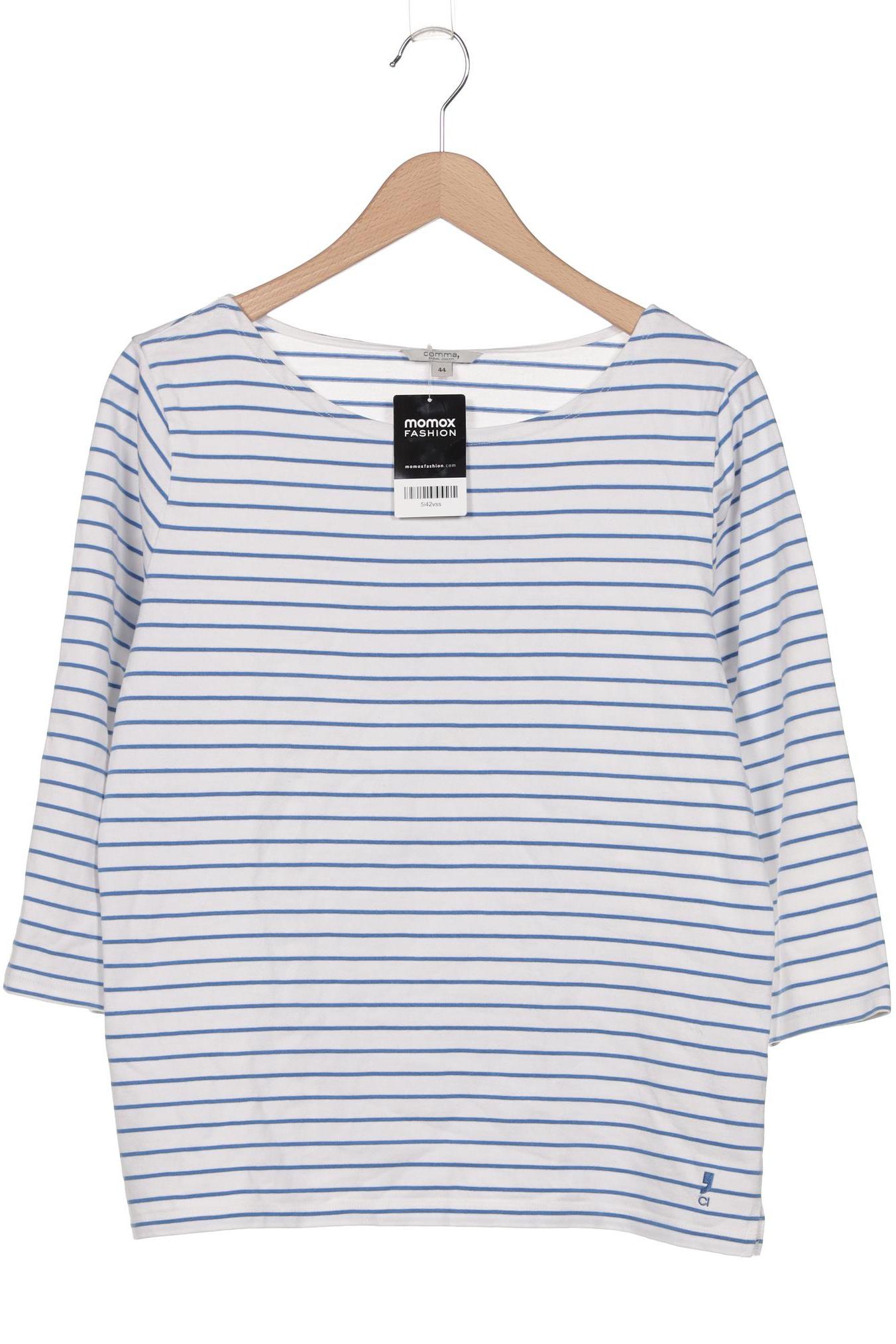 

Comma Damen Langarmshirt, weiß, Gr. 44