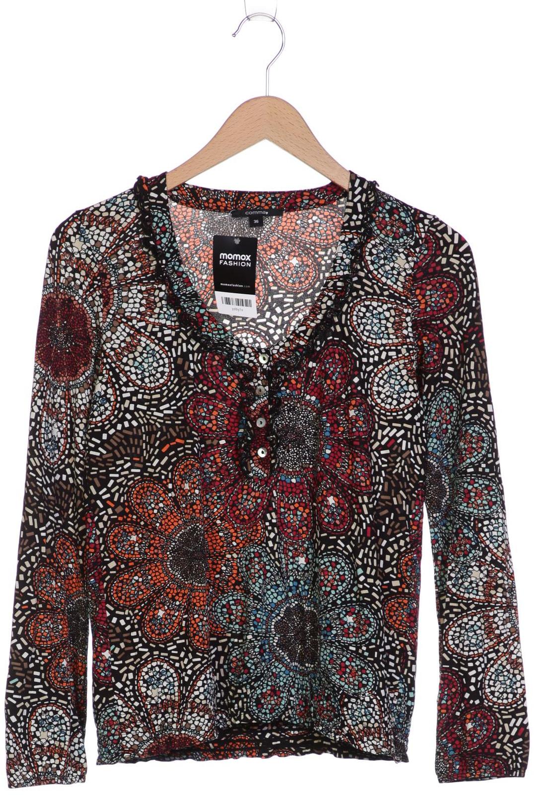 

Comma Damen Langarmshirt, mehrfarbig