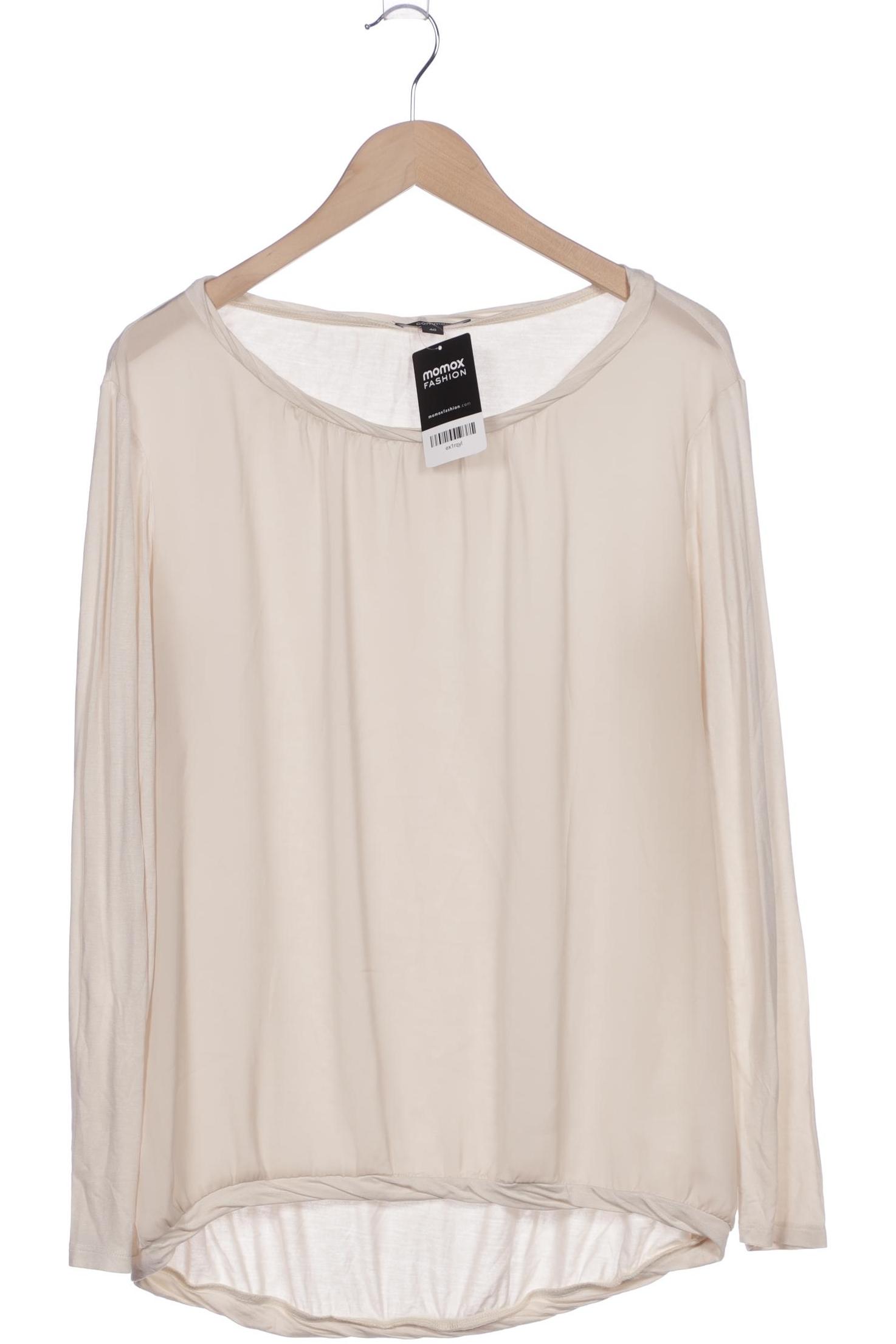 

Comma Damen Langarmshirt, beige, Gr. 40