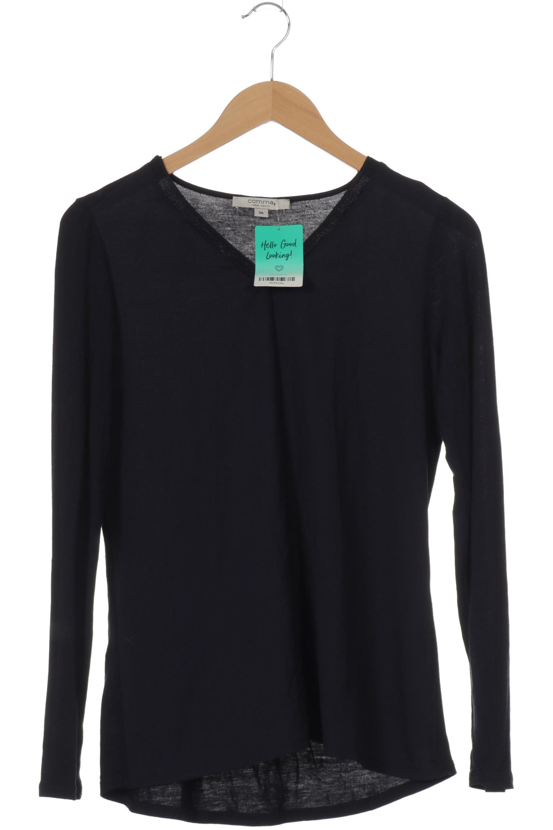 

Comma Damen Langarmshirt, blau, Gr. 36