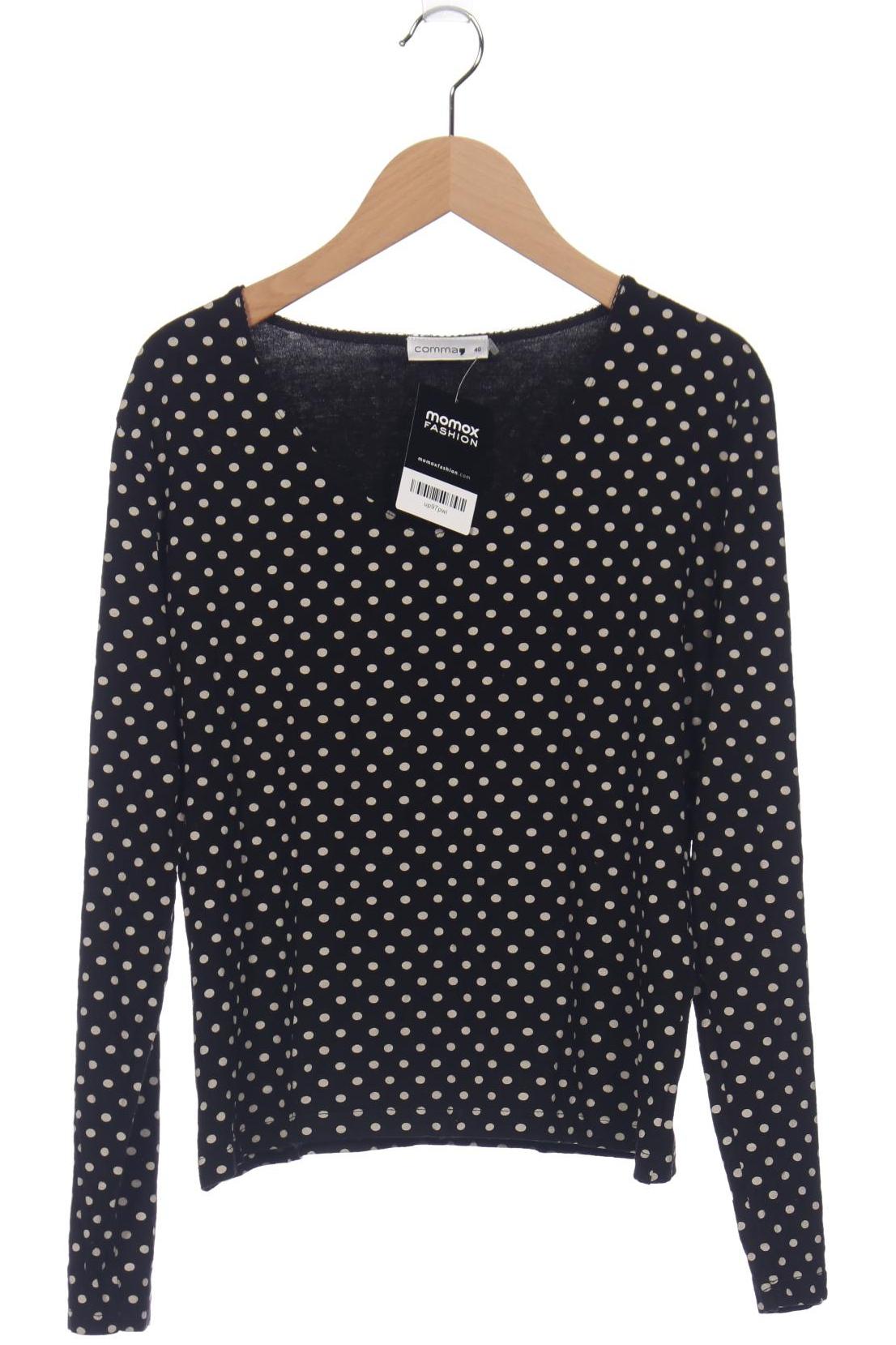 

Comma Damen Langarmshirt, schwarz, Gr. 40