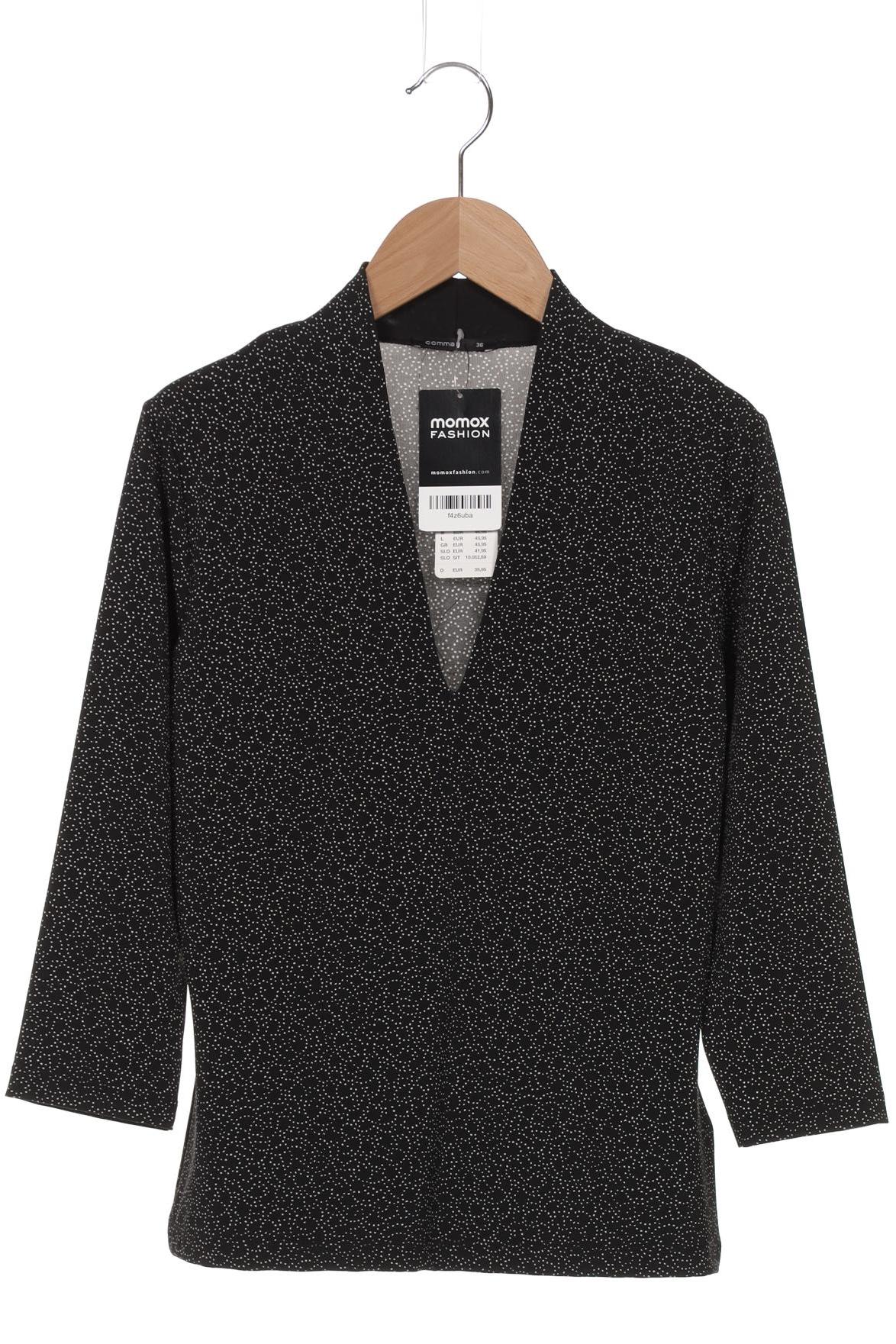 

Comma Damen Langarmshirt, schwarz, Gr. 36