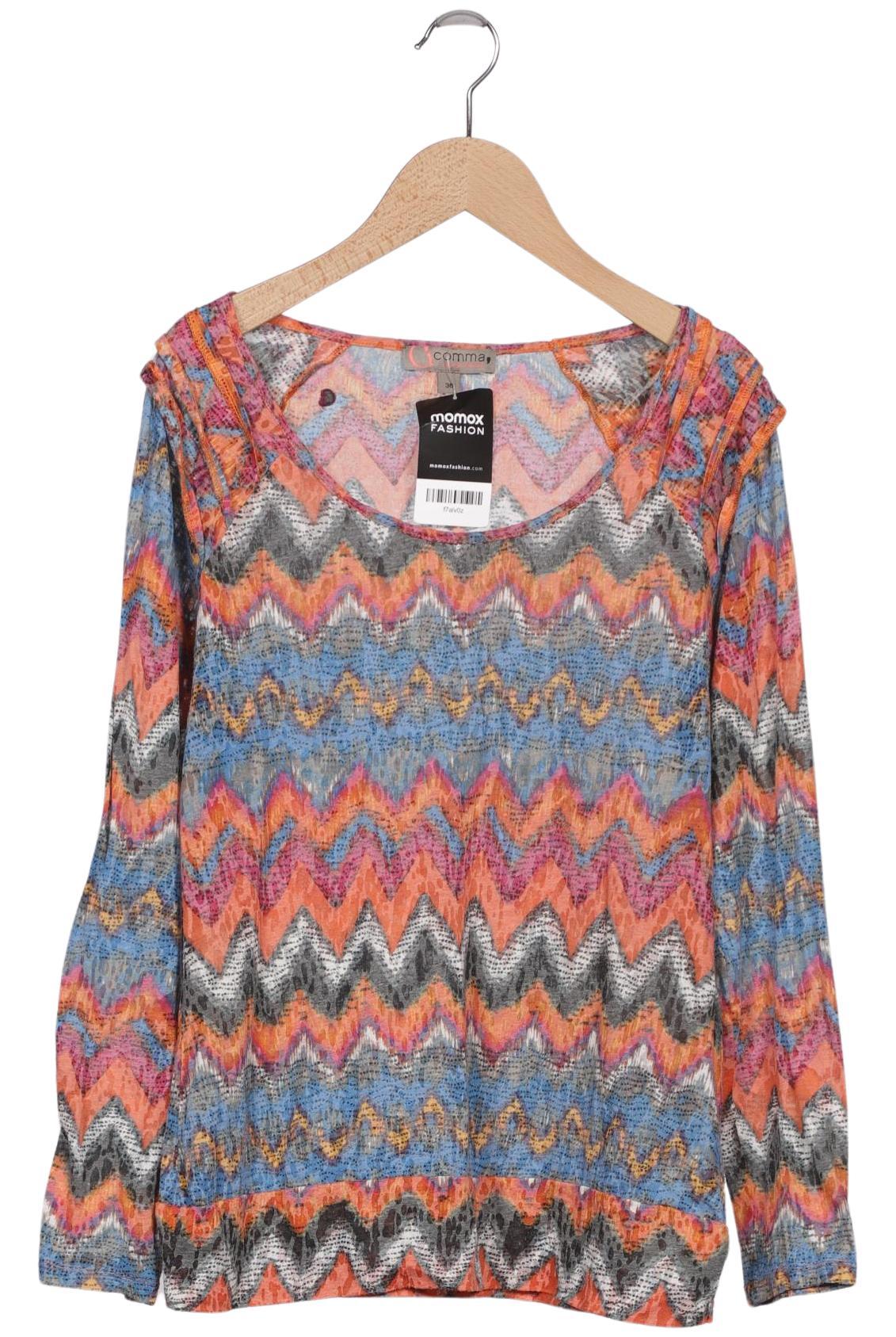 

Comma Damen Langarmshirt, mehrfarbig, Gr. 36