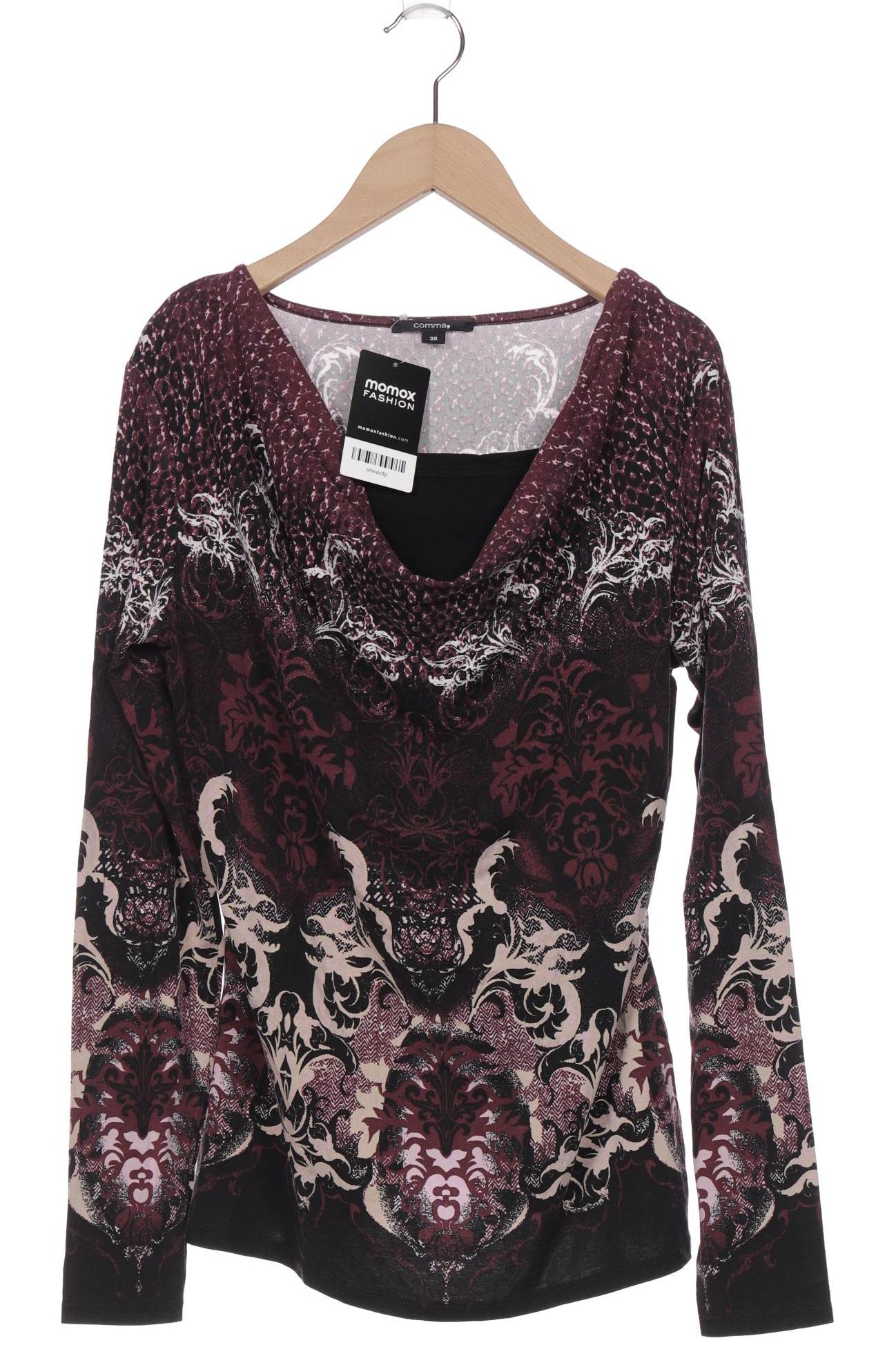 

Comma Damen Langarmshirt, bordeaux, Gr. 38