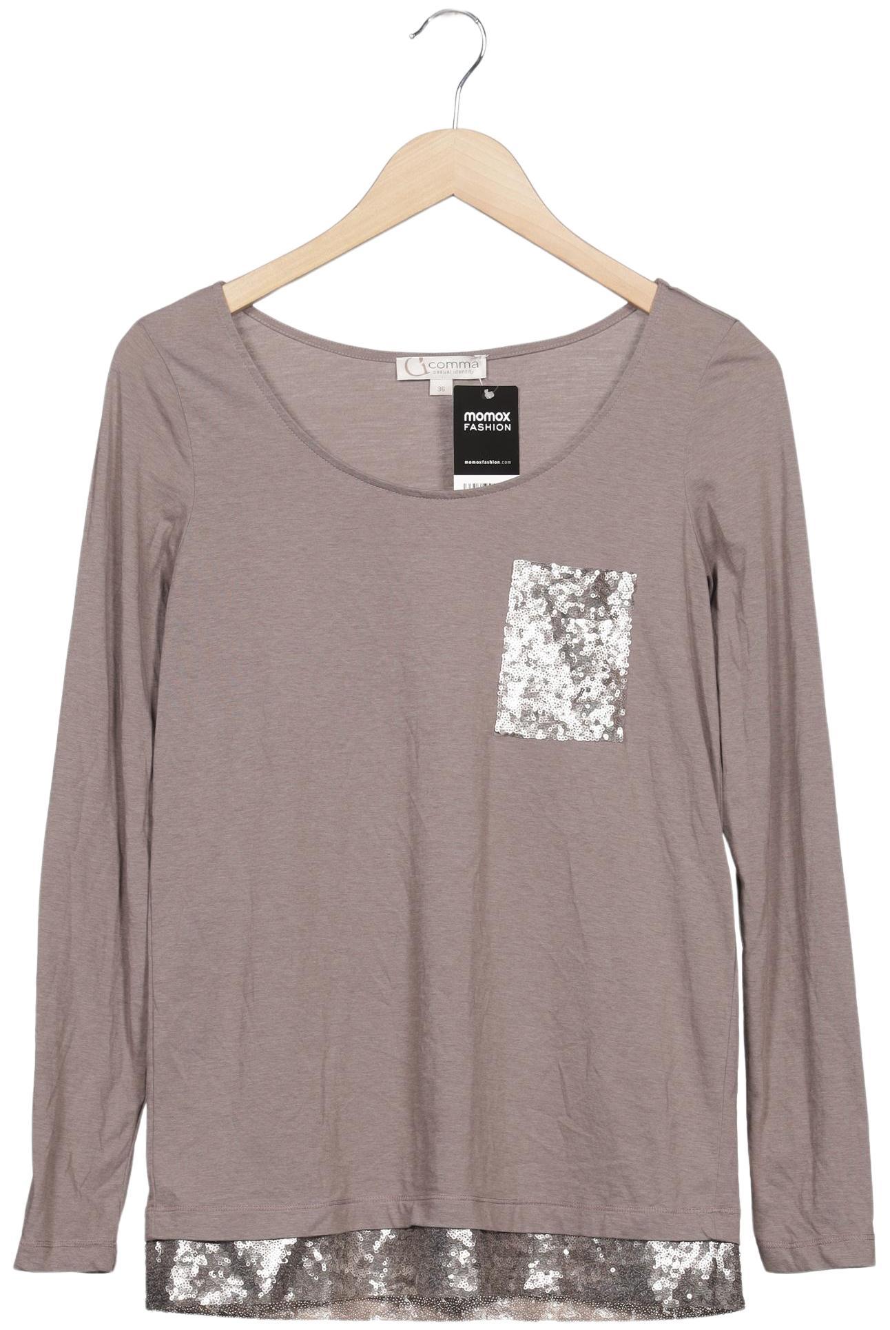 

Comma Damen Langarmshirt, mehrfarbig, Gr. 36