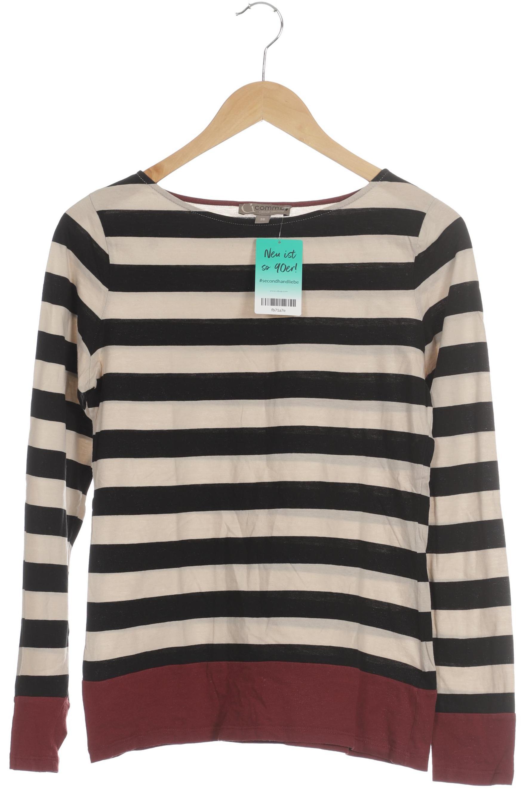 

Comma Damen Langarmshirt, schwarz, Gr. 38