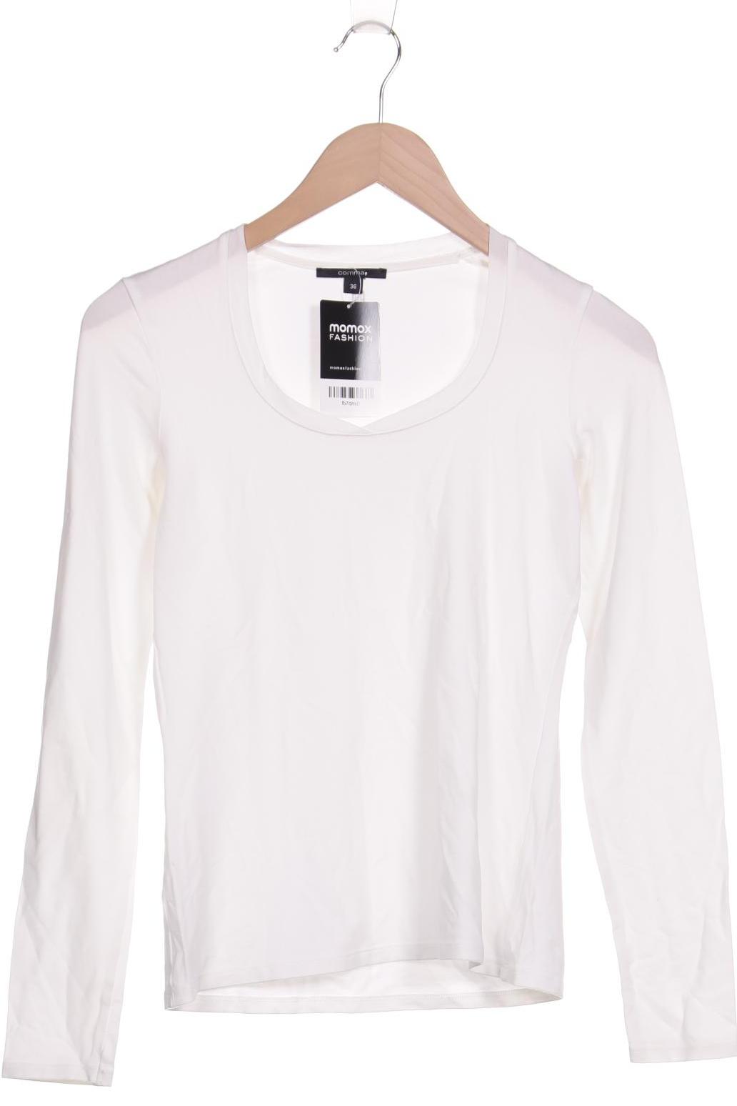 

Comma Damen Langarmshirt, weiß, Gr. 36