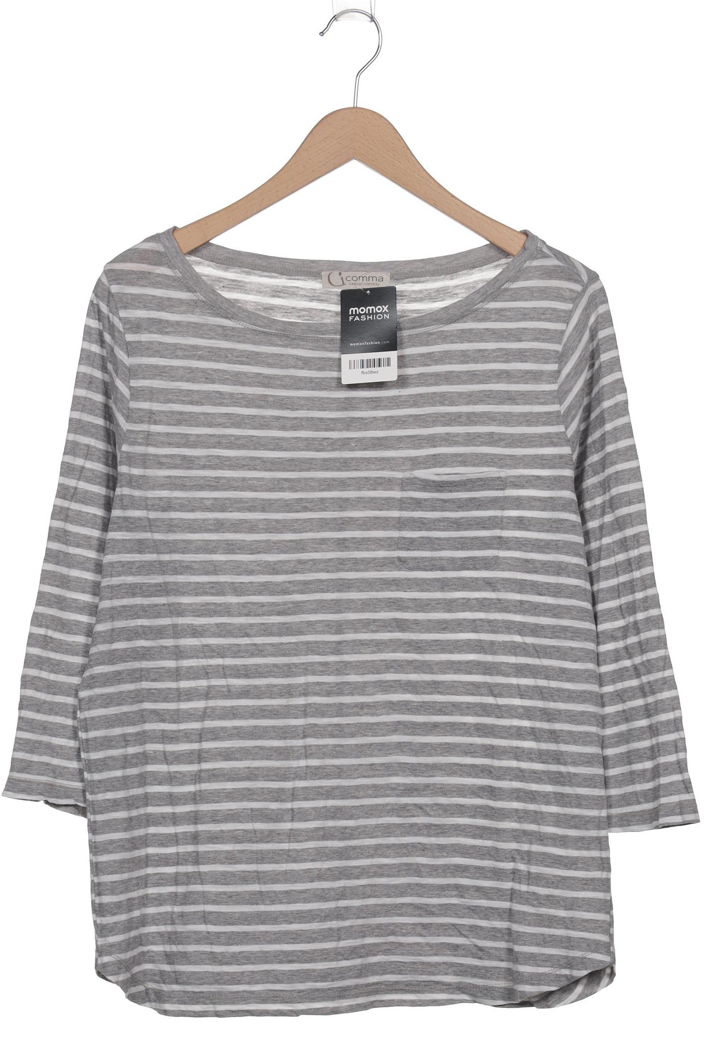 

Comma Damen Langarmshirt, grau, Gr. 42