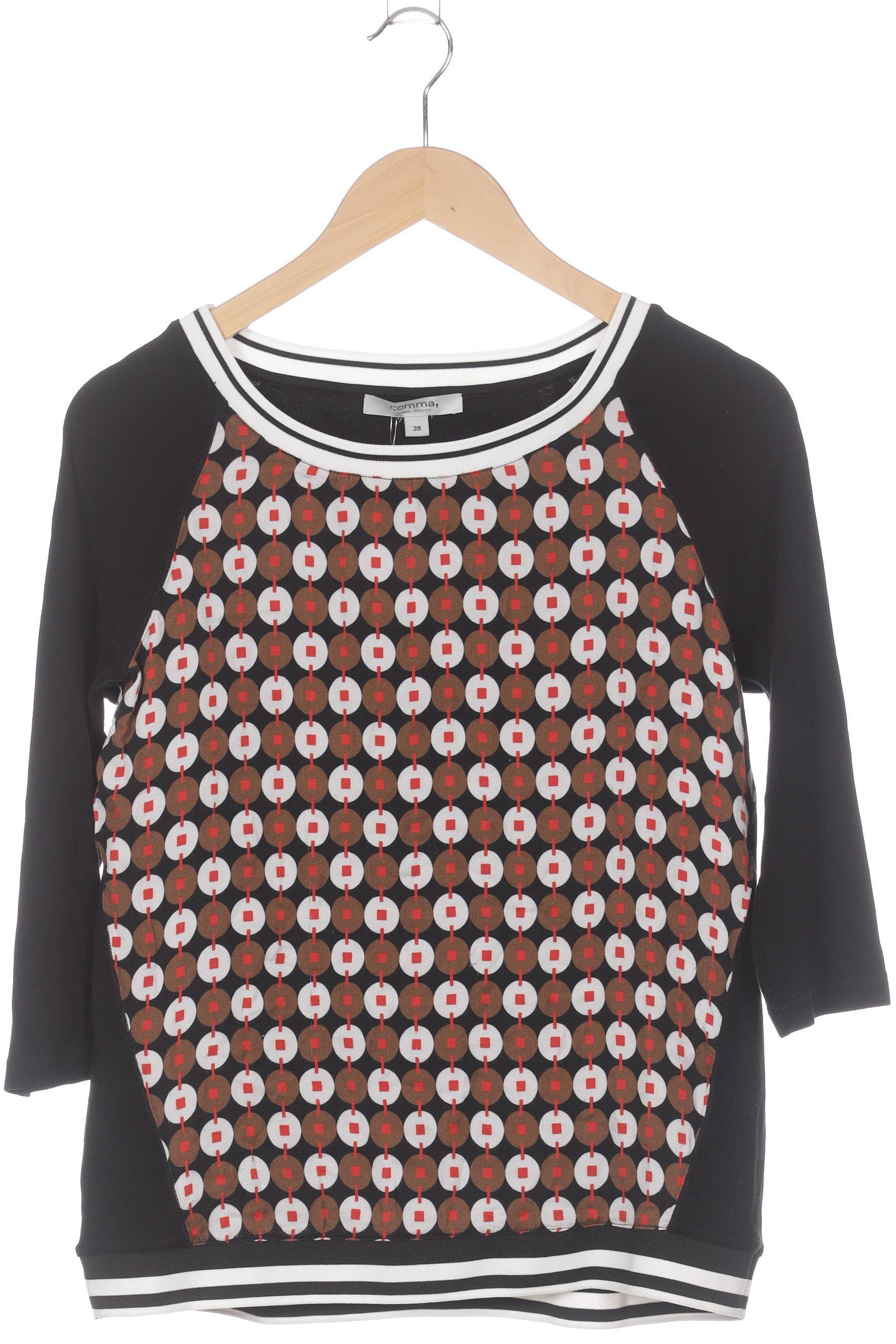 

Comma Damen Langarmshirt, schwarz, Gr. 38