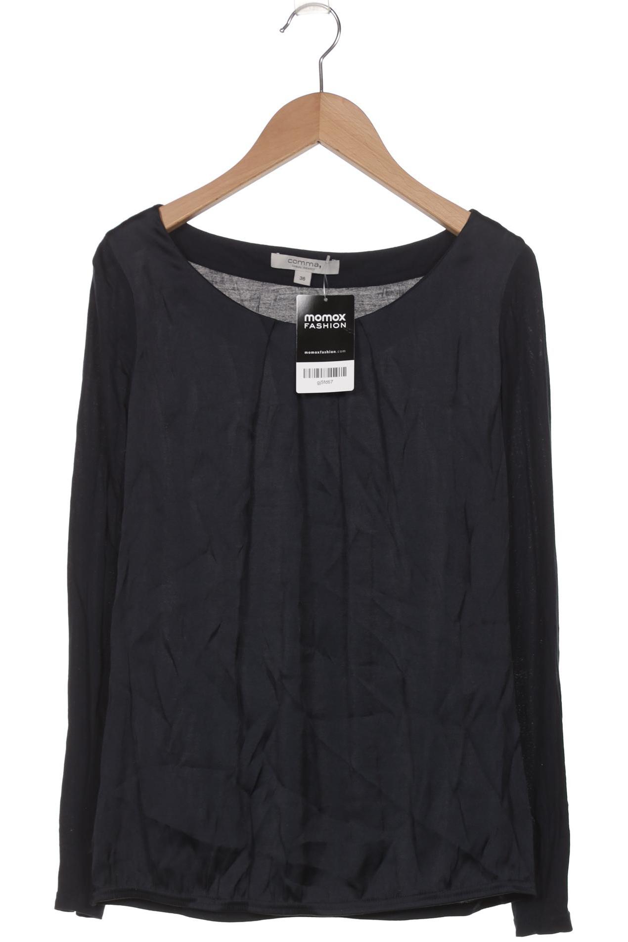 

Comma Damen Langarmshirt, marineblau, Gr. 36