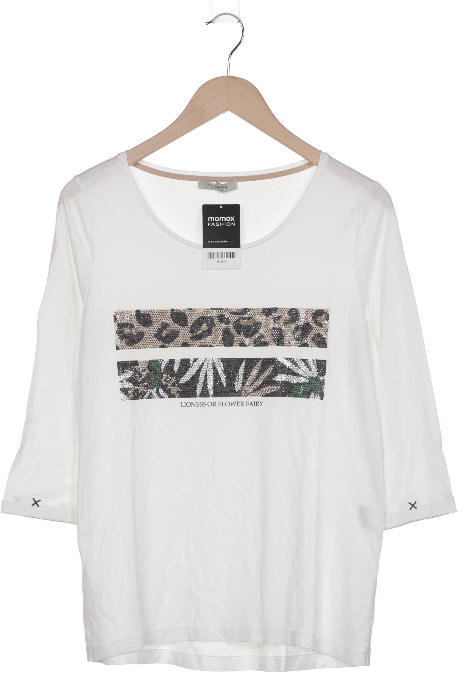 

Comma Damen Langarmshirt, weiß, Gr. 40