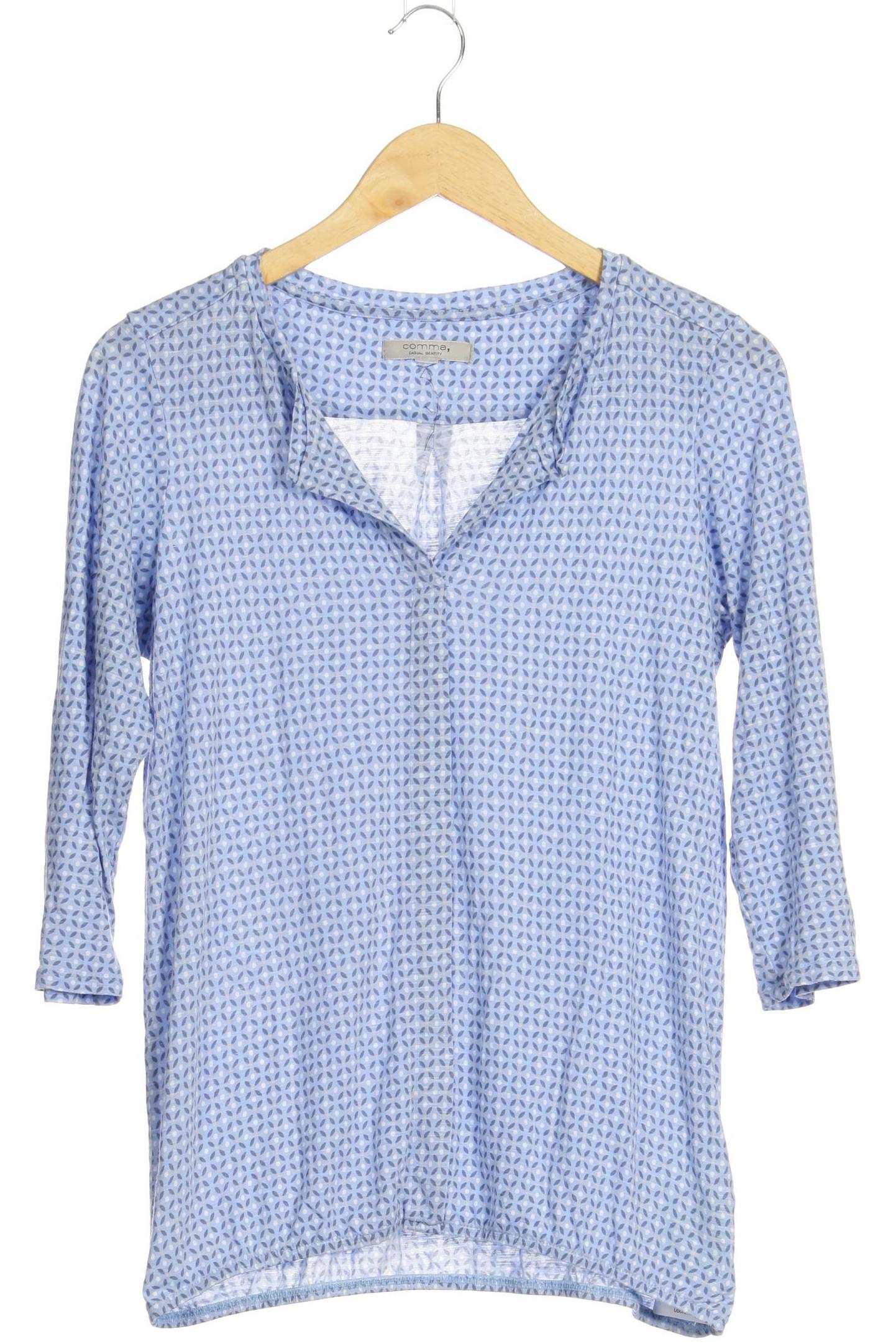 

Comma Damen Langarmshirt, blau, Gr. 42