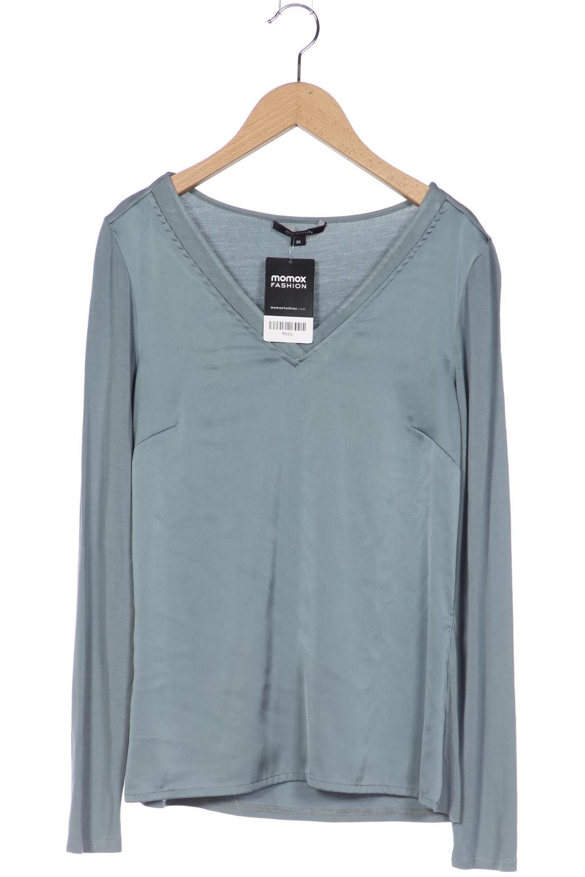 

Comma Damen Langarmshirt, türkis, Gr. 36