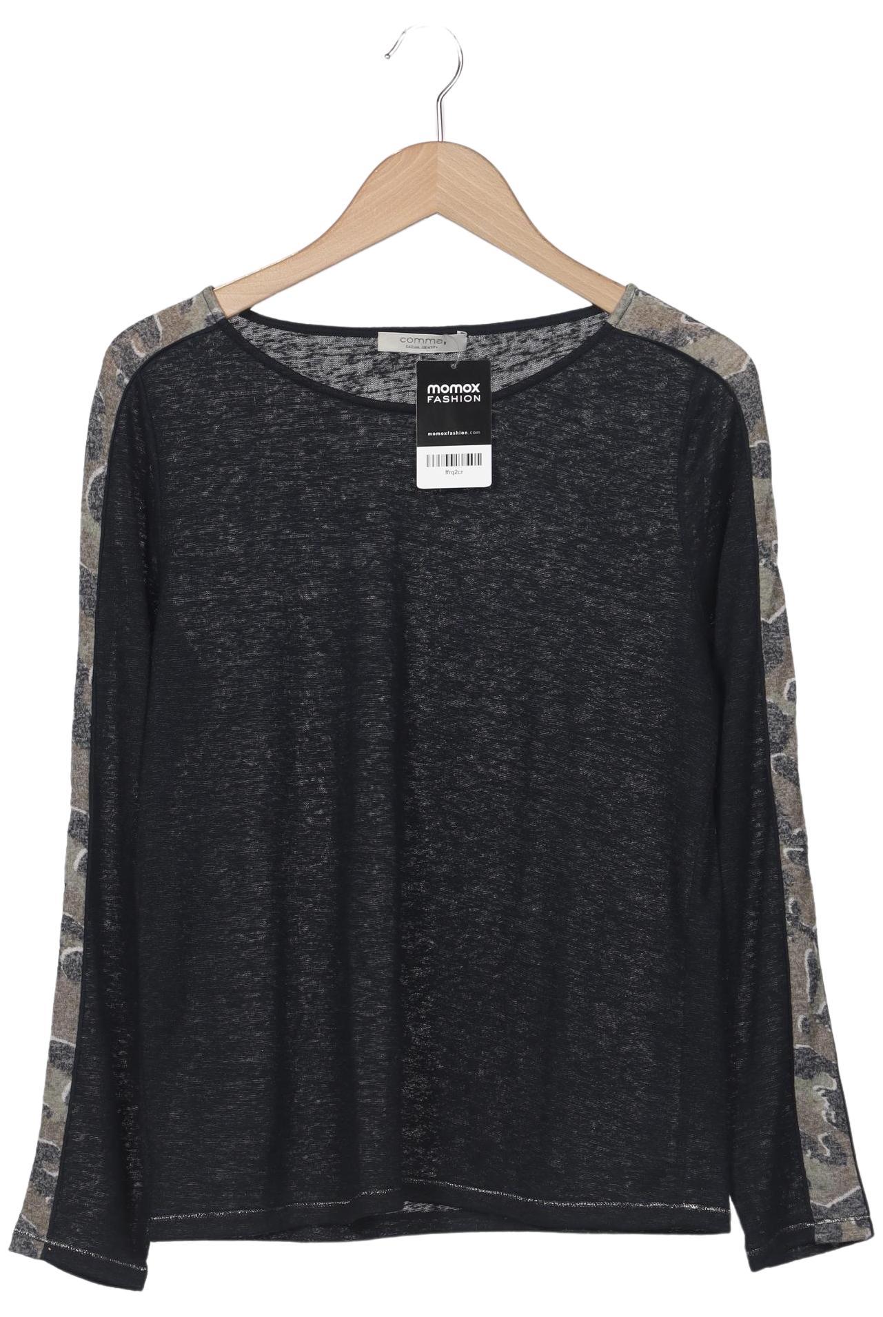 

Comma Damen Langarmshirt, schwarz, Gr. 44