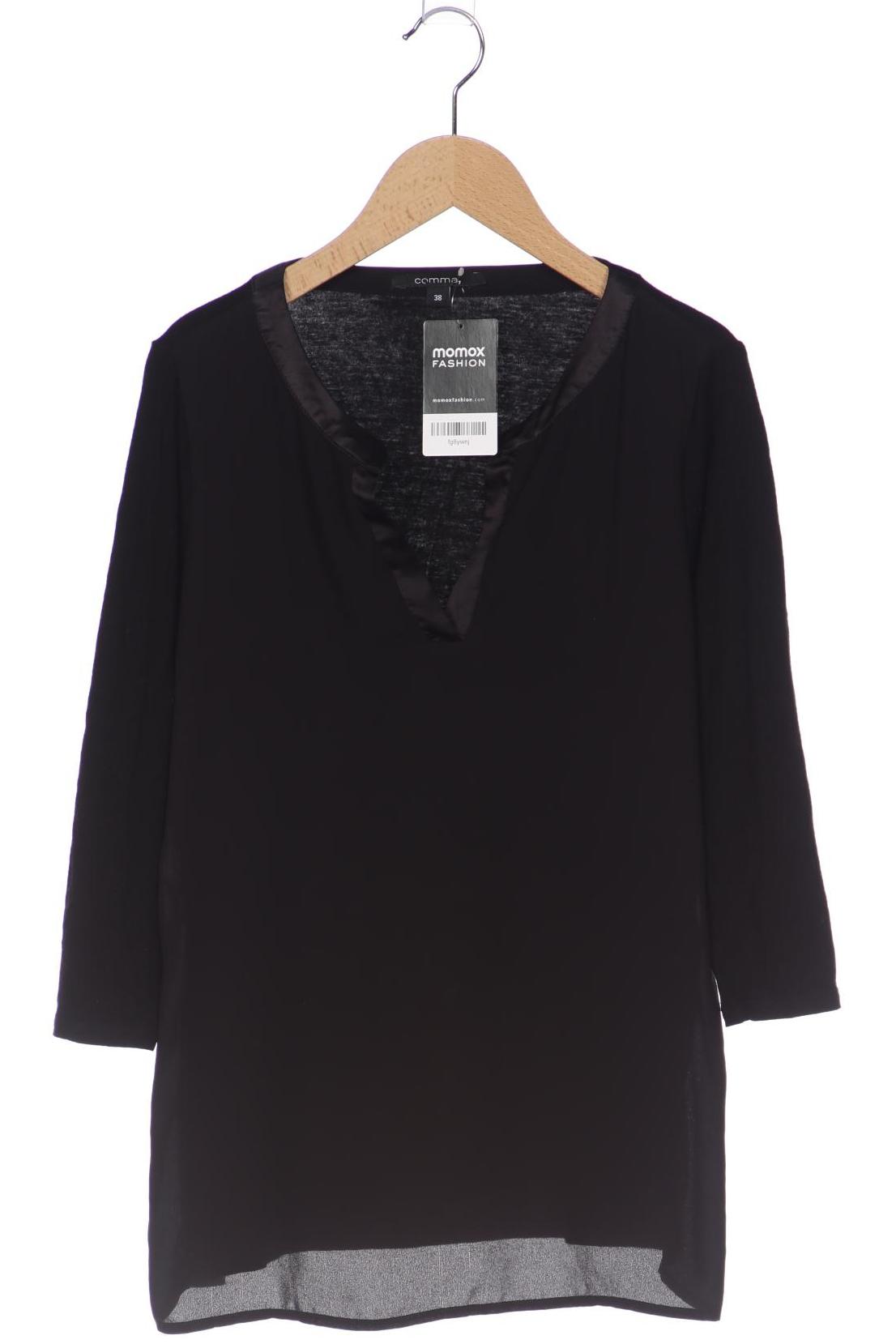 

Comma Damen Langarmshirt, schwarz, Gr. 38